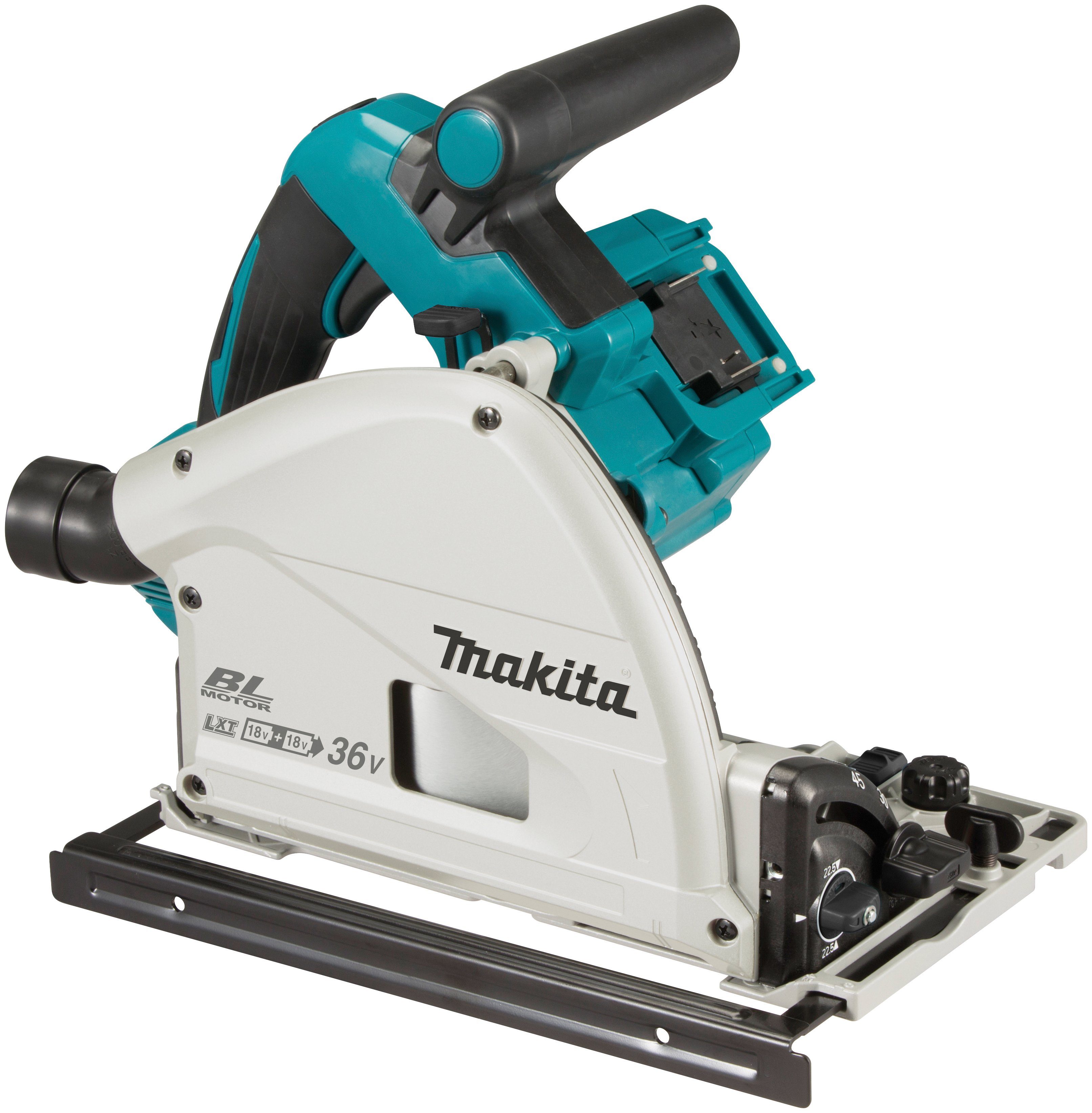Makita Akku-Tauchsäge DSP600ZJ, 56 mm, 2 x 18 V, inkl. Aufbewahrungskoffer, ohne Akku und Ladegerät