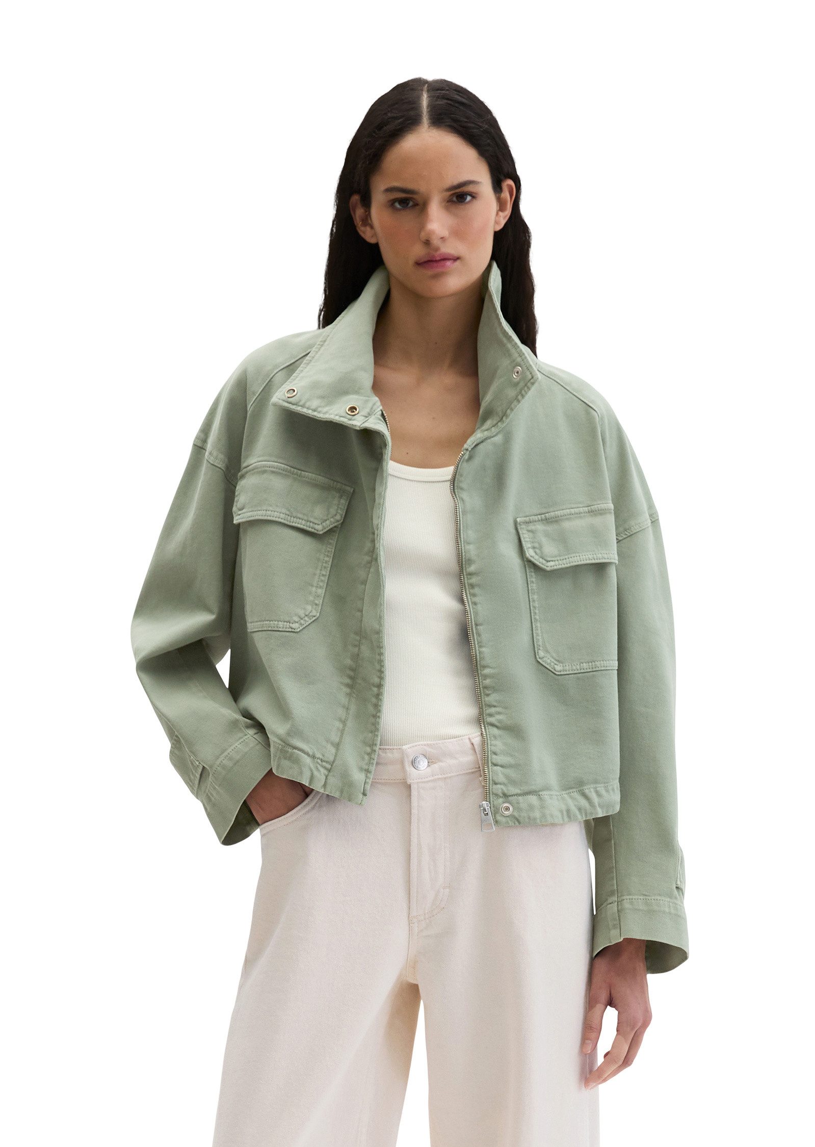 Jeansjacke aus Garment dyed Baumwolle