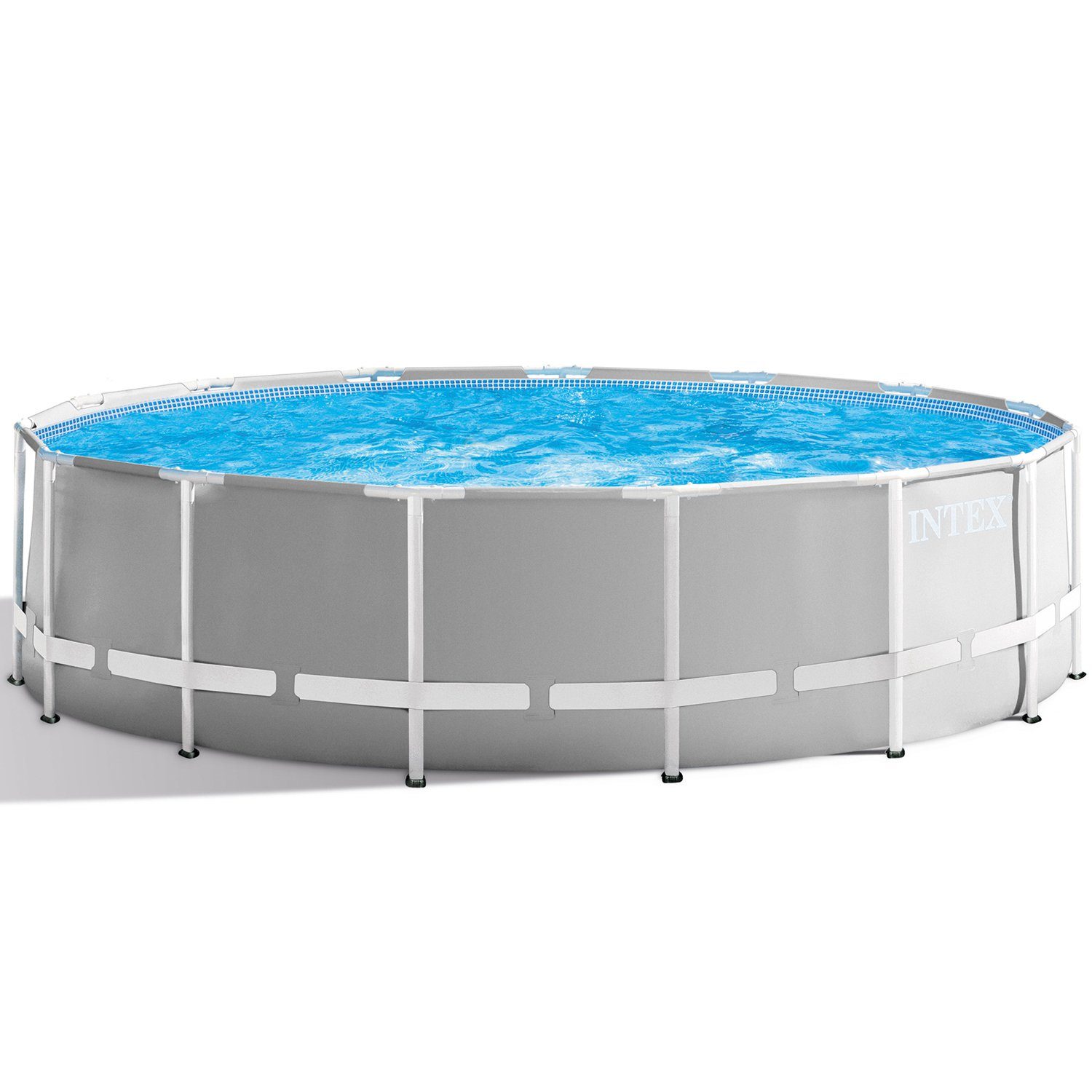 Intex Framepool Set "Prism Rondo" Ø 457 x 122 cm inkl. Filteranlage und Zubehör, pulverbeschichtete Konstruktion