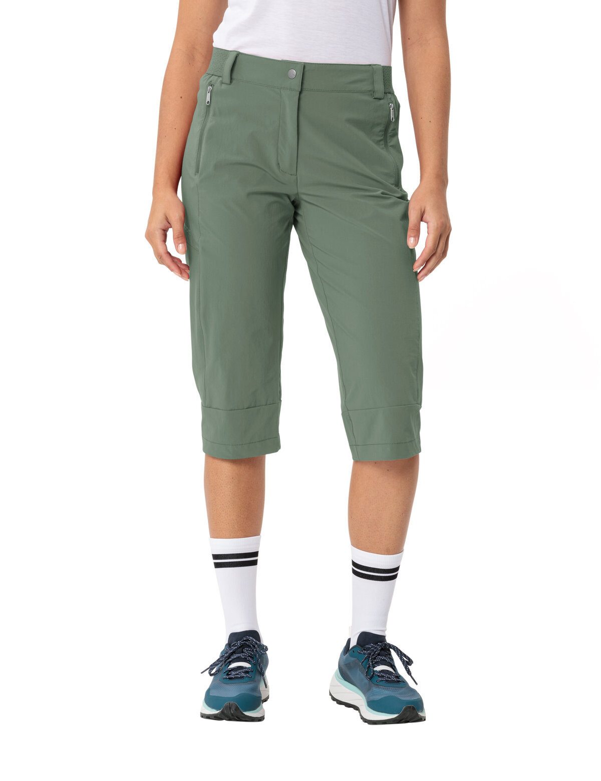 VAUDE Funktionshose Women's Farley Stretch Capri III (1-tlg) schnellstrocknende und strapazierfähige Outdoor-Hose