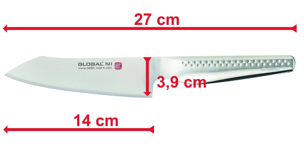 GLOBAL Gemüsemesser Global NI GNM-06 Gemüsemesser 14 cm, GNM-06