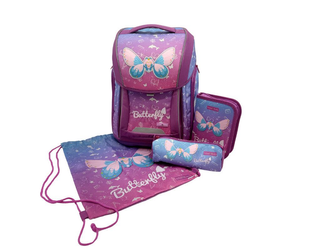 School Buddy Schulranzen Ranzen-Set 4-Teilig