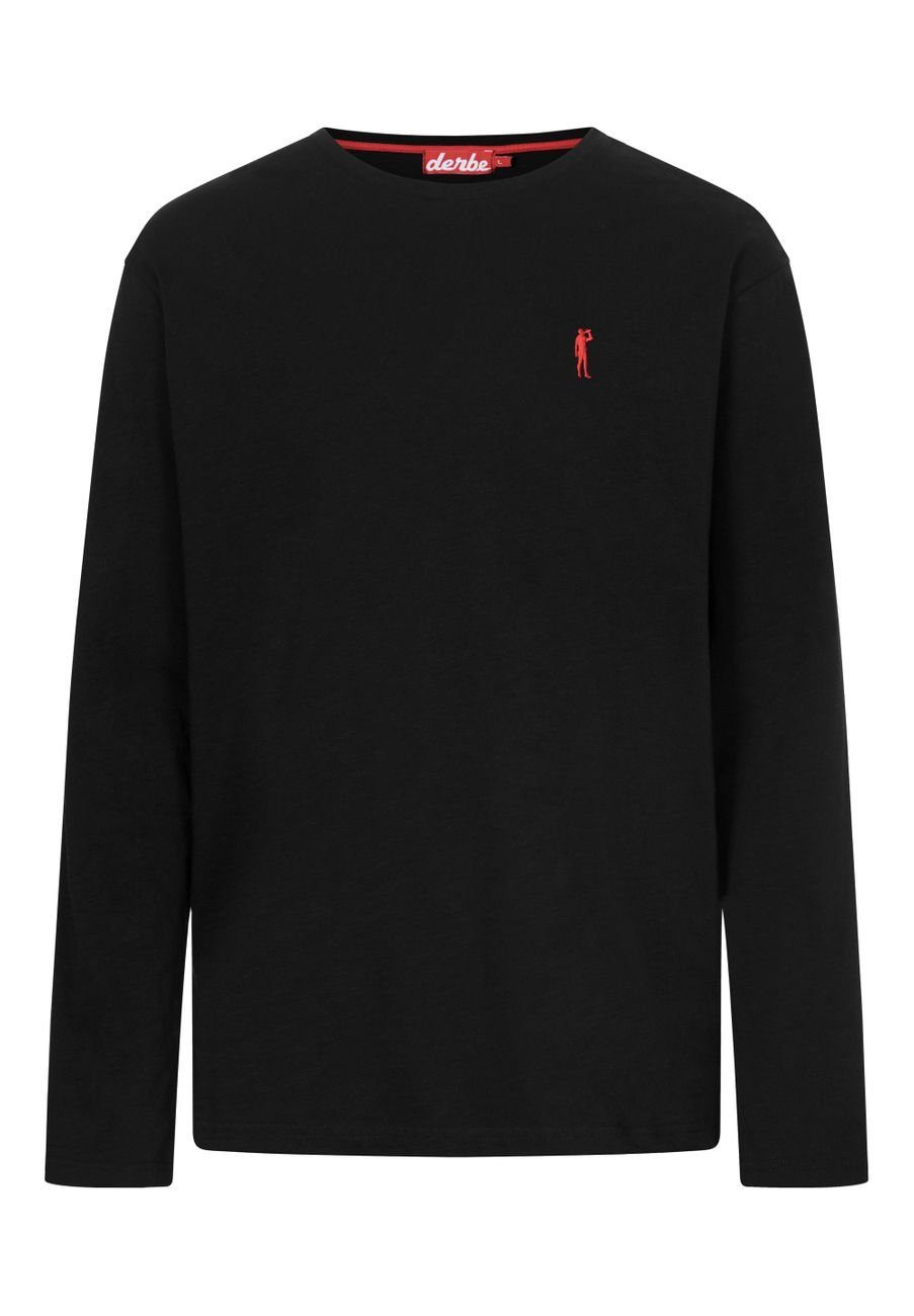 Derbe Langarmshirt Basic Kippes Herren Longsleeve (1-tlg)