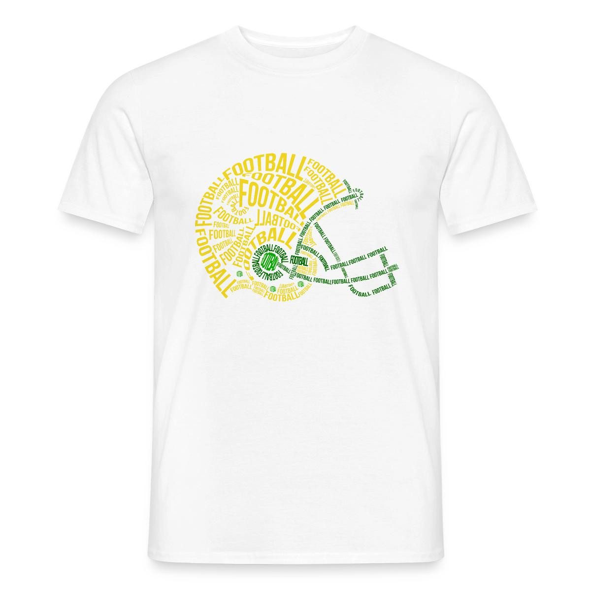 Spreadshirt T-Shirt American Football Helm Wortkunst Männer T-Shirt (1-tlg)