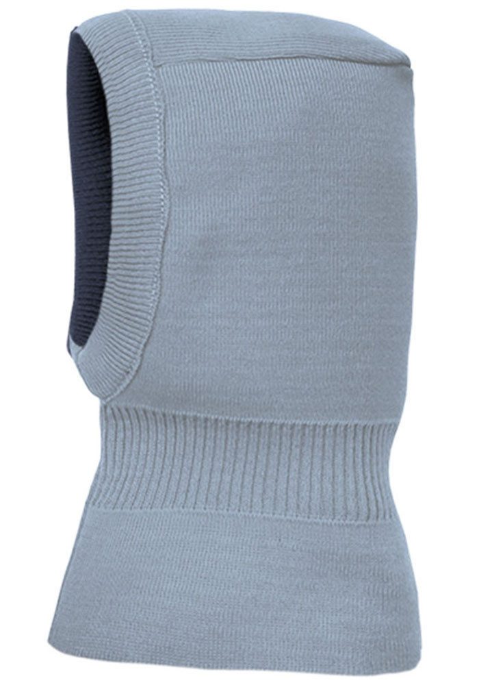 MAXIMO Wendemütze reine Merinowolle, reversible, doppelt gestrickt, Ausgenähtes Halsteil
