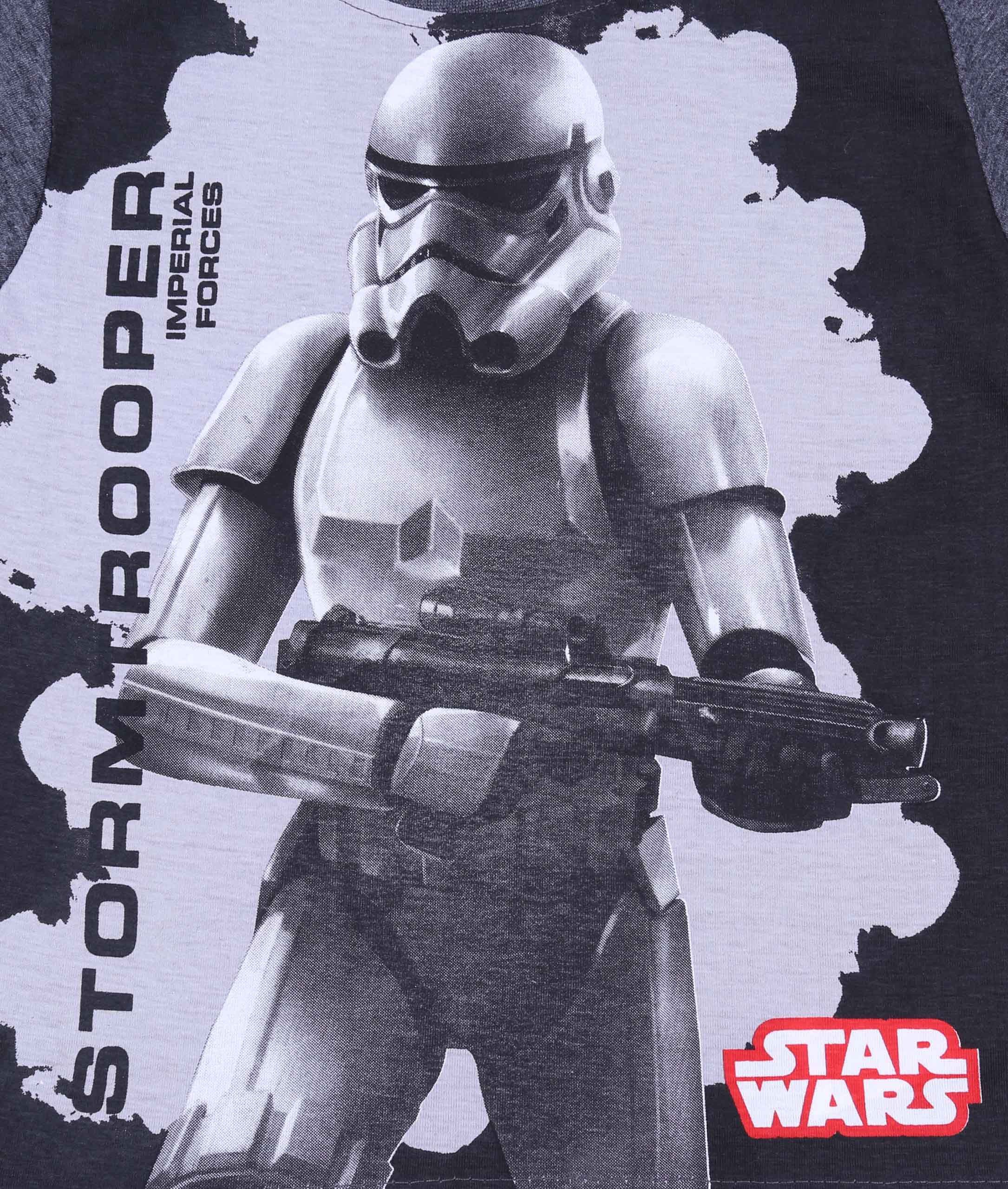 Sarcia.eu Schlafanzug Dunkelgrauer Jungenpyjama STAR WARS 5 Jahre