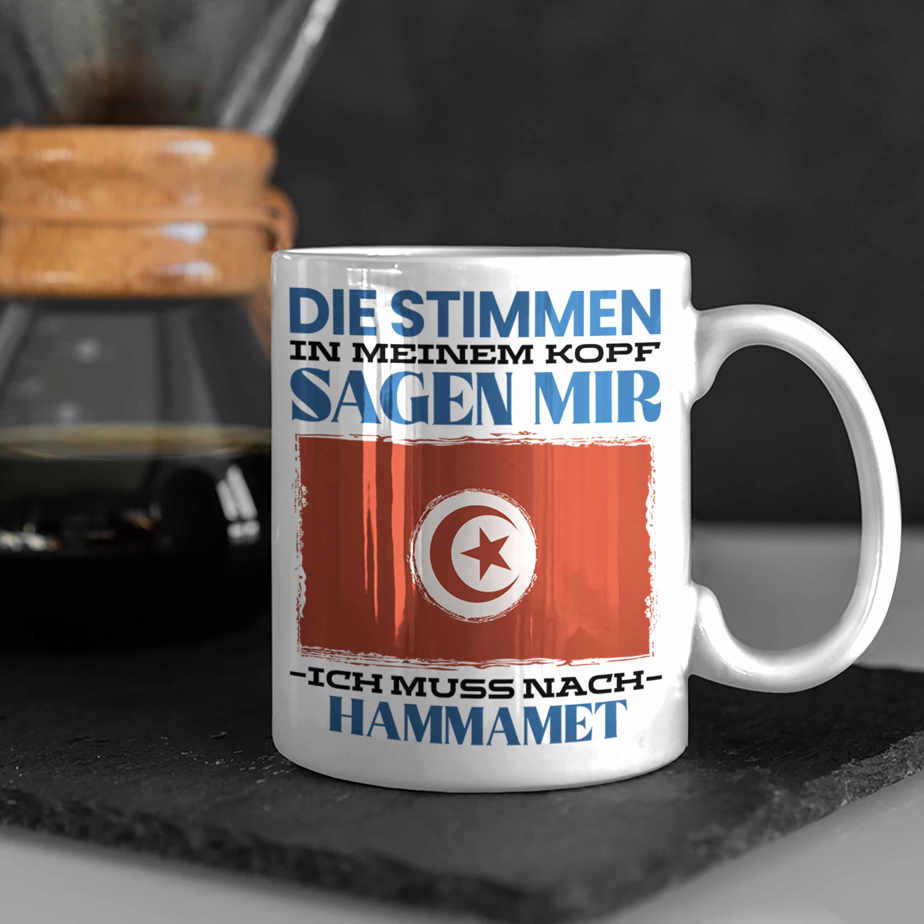 Geschenk Tunesien Tasse Spruch Trendation Urlaub Heimat Geschenkidee Weiss Tasse Hammamet