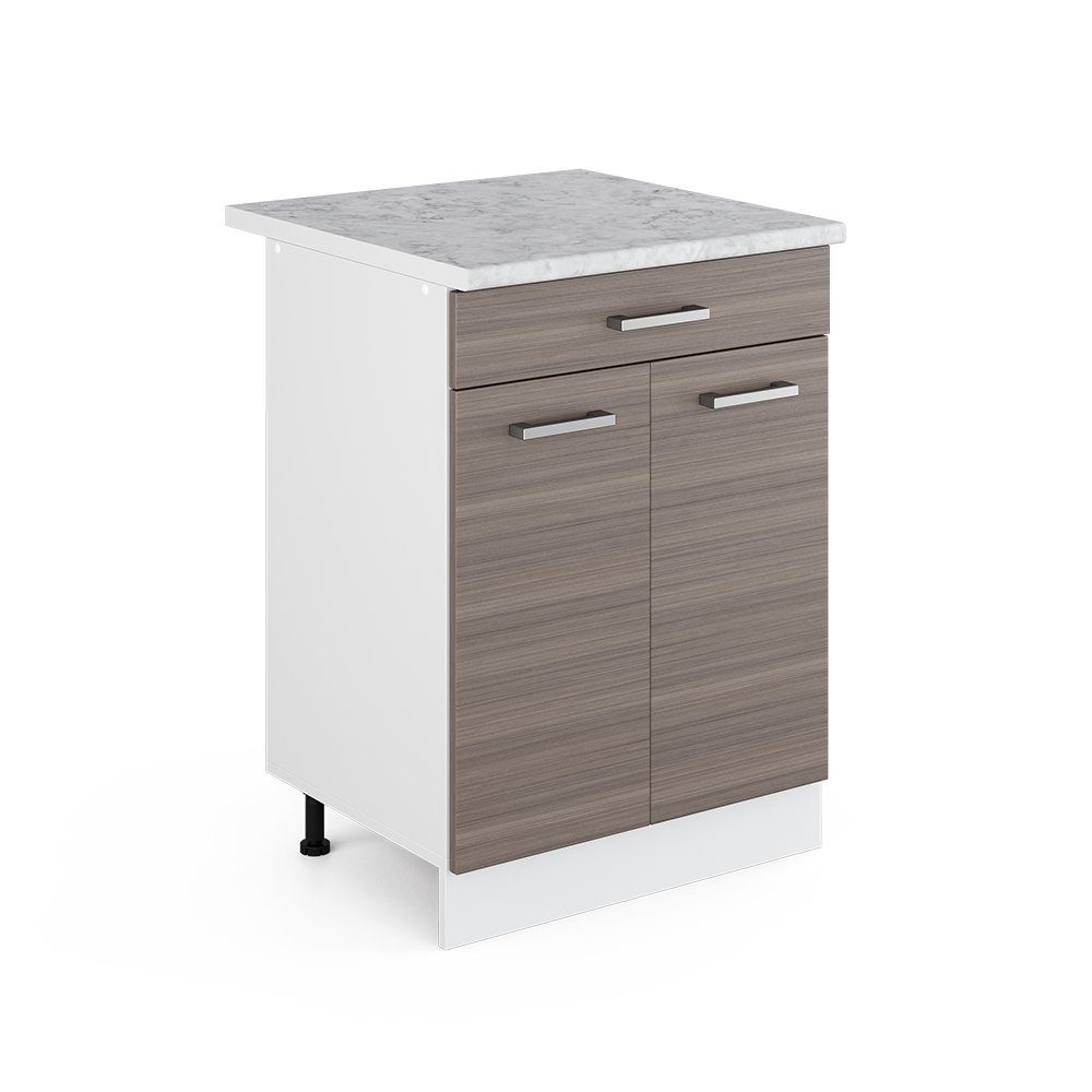 Vicco Unterschrank R-Line, Edelgrau/Weiß, 60 cm günstig online kaufen