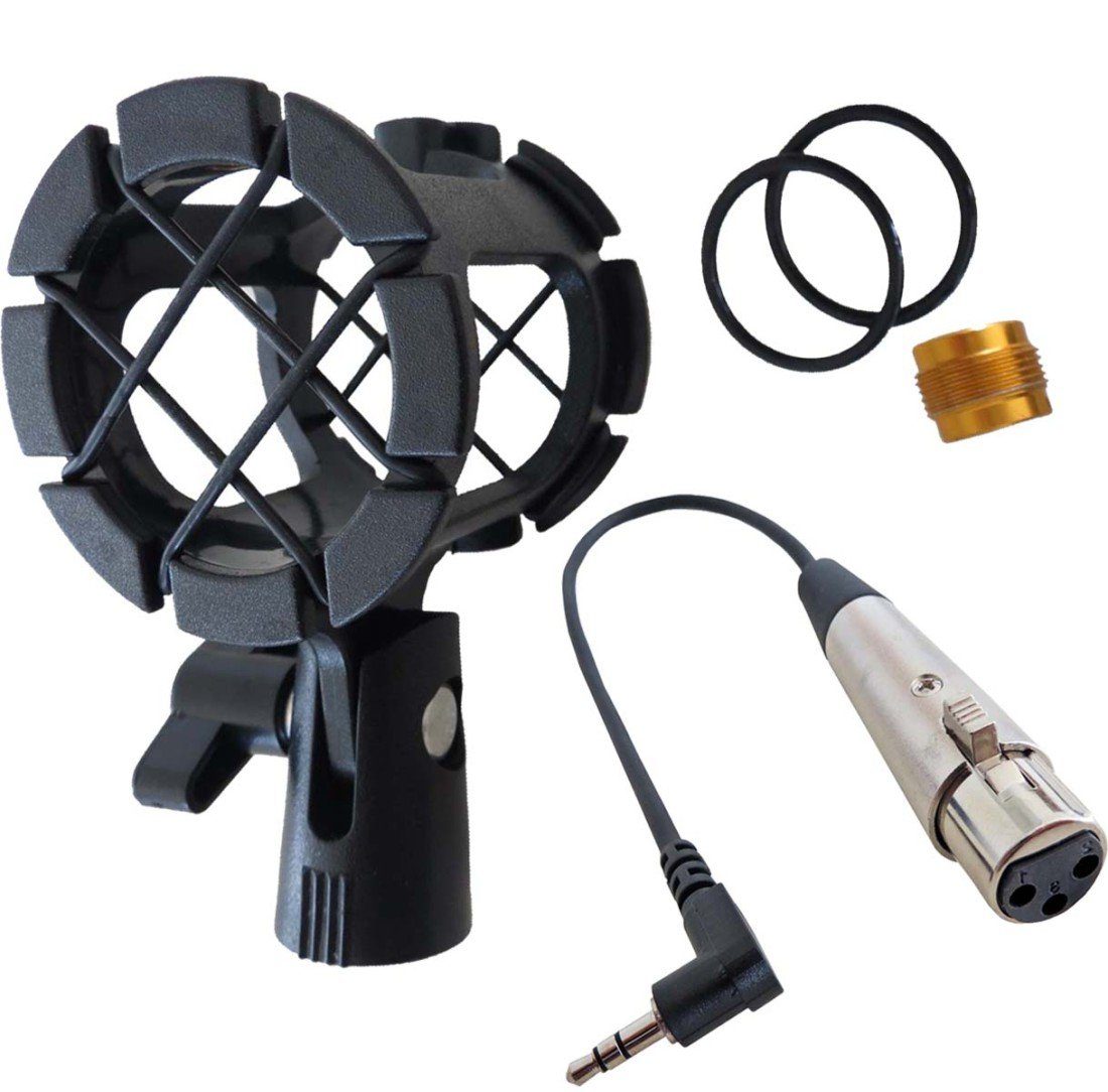 Mikrofon-Halterung keepdrum PCMH1 Spinne + Mikrofonkabel XLR3F - TRS
