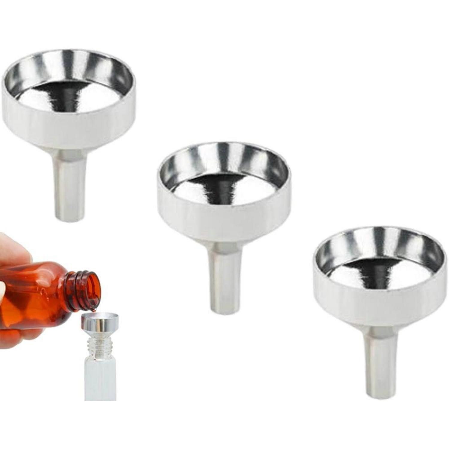 LuxusKollektion Trichter Mini-Trichter 3er Set Aluminium 1,8 cm für Miniflaschen im Vergleich