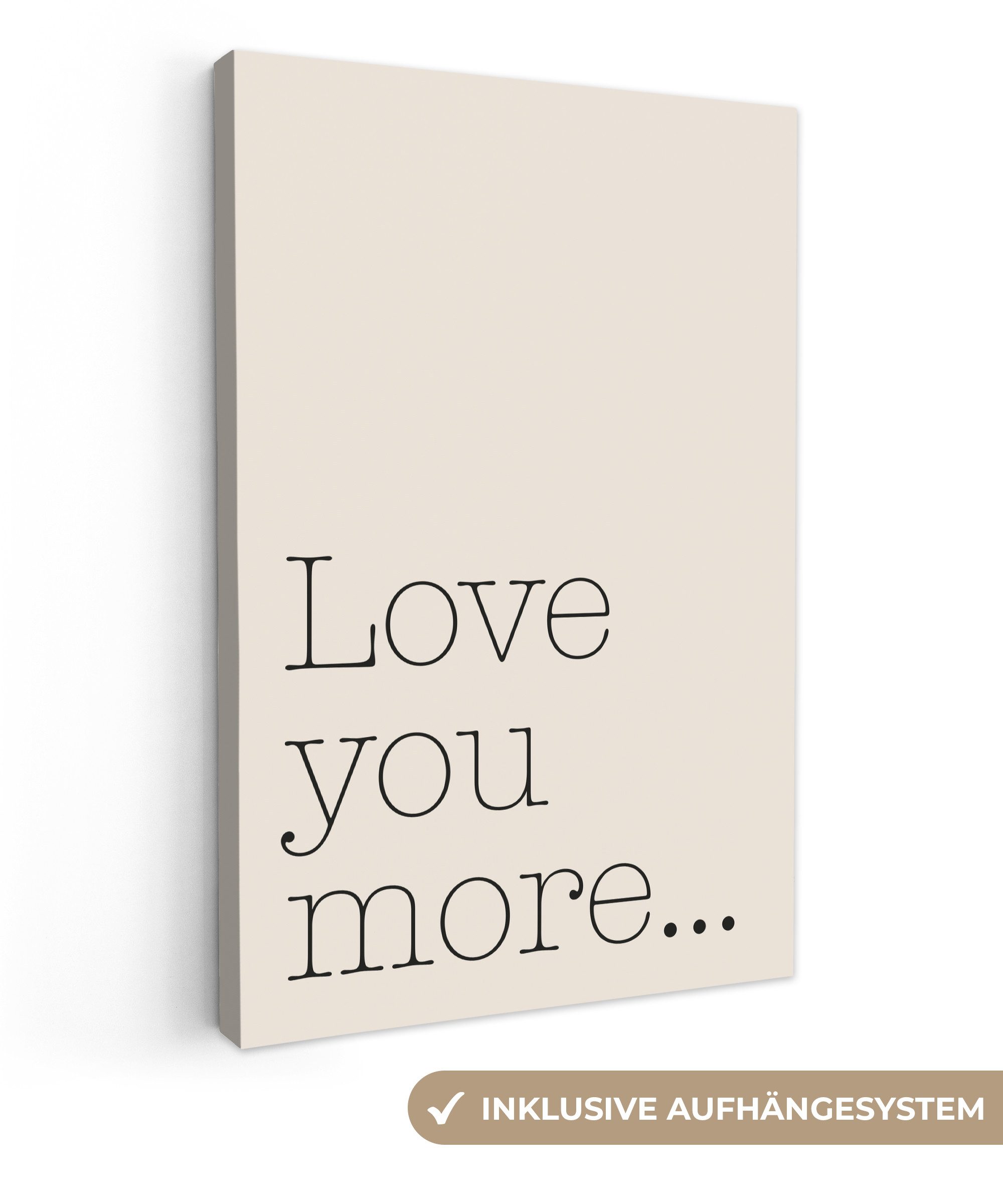 OneMillionCanvasses® Leinwandbild Minimalistisch - Liebe - günstig online kaufen