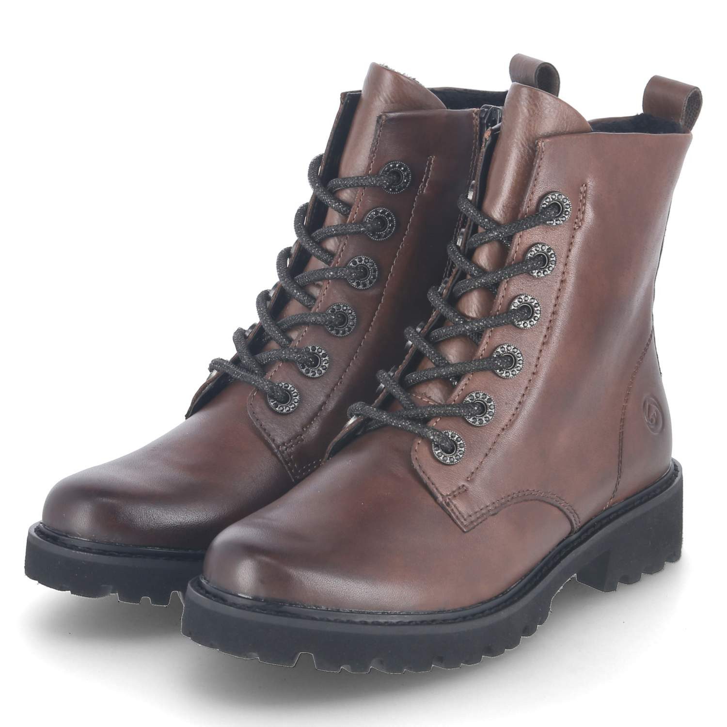 Remonte Remonte D8653-22 Damen Glattleder brown Schnürstiefel