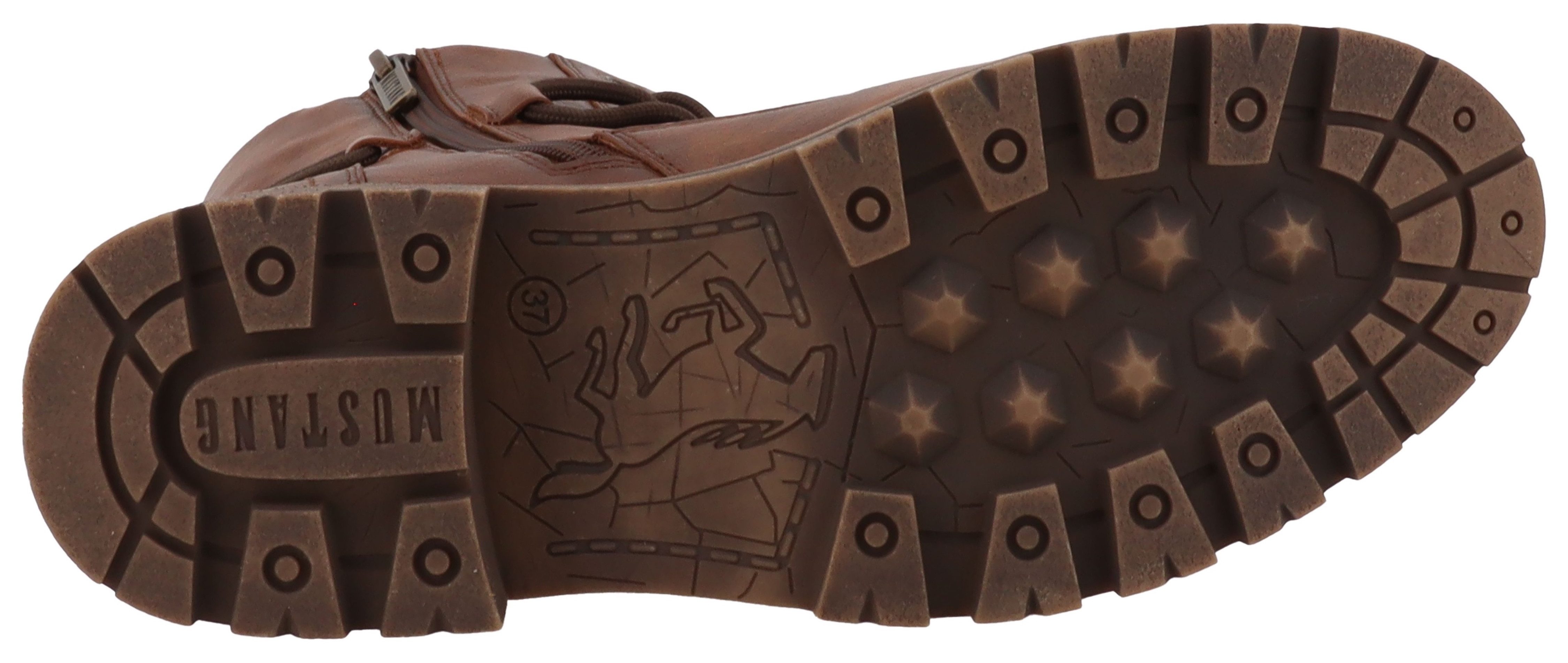 Mustang Shoes Darleen Winterboots Schnürboots mit Profilsohle