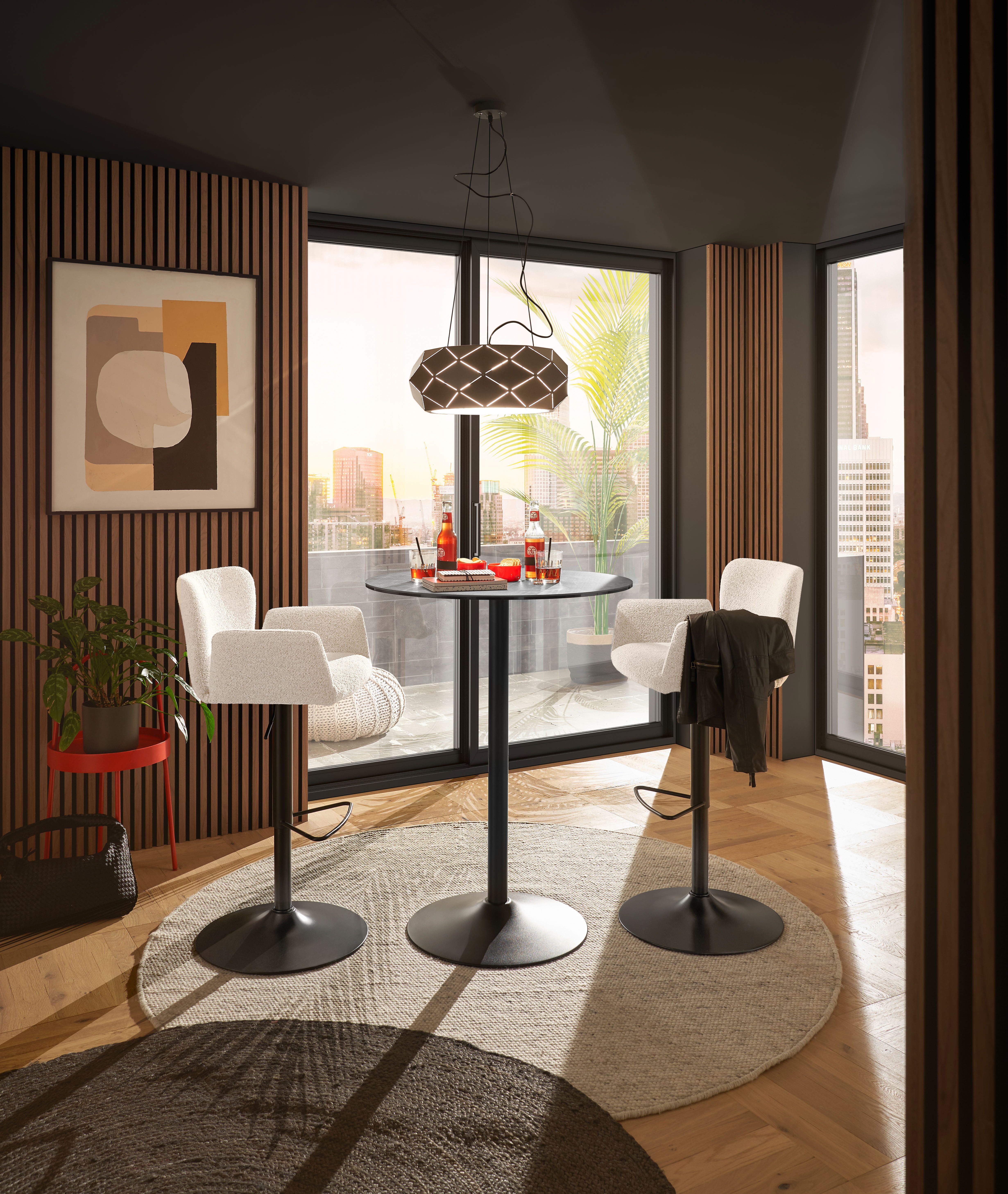 set one by Musterring Barhocker "Salinas" mit Trompeten-Säulengestell in sc günstig online kaufen