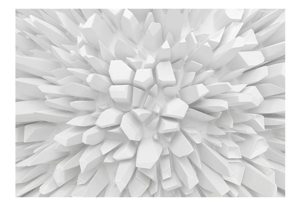 m, Design KUNSTLOFT White Vliestapete Tapete lichtbeständige halb-matt, 1x0.7 dahlia