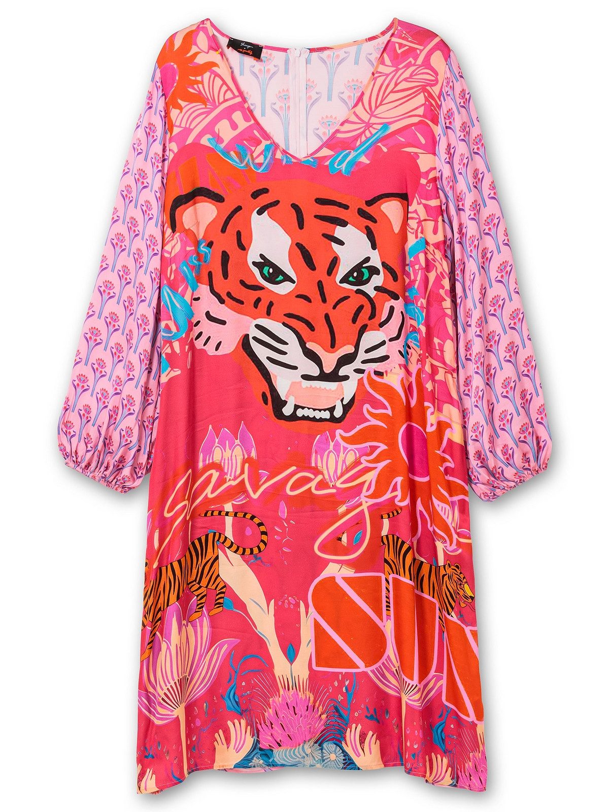 Sheego Sommerkleid Große Größen mit tollem Mustermix
