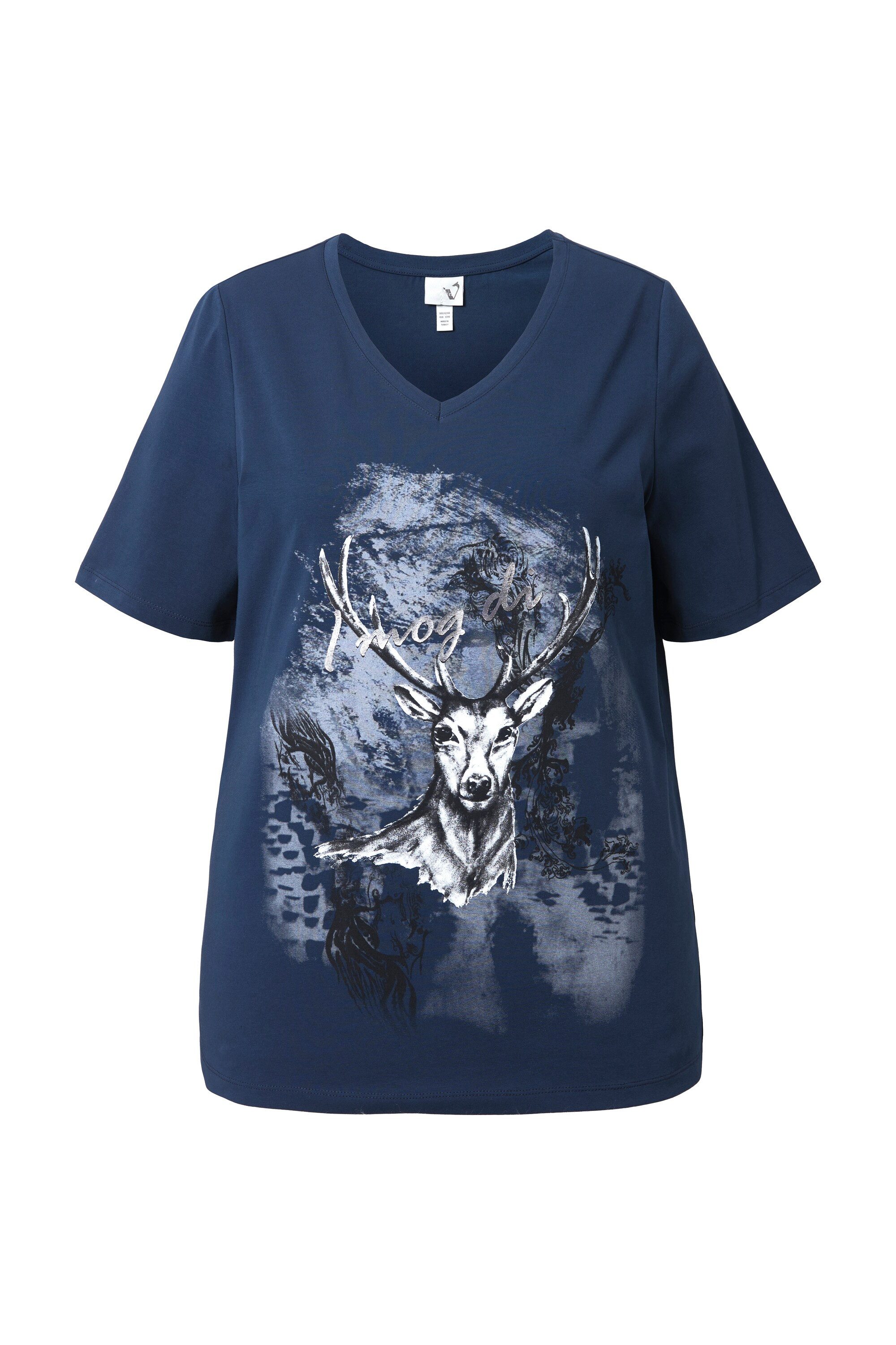 Ulla Popken T-Shirt T-Shirt Trachtenmotiv Classic günstig online kaufen