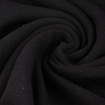 SCHÖNER LEBEN. Stoff Strickstoff Baumwollstrick Bekleidungsstoff schwarz 1,60m Breite
