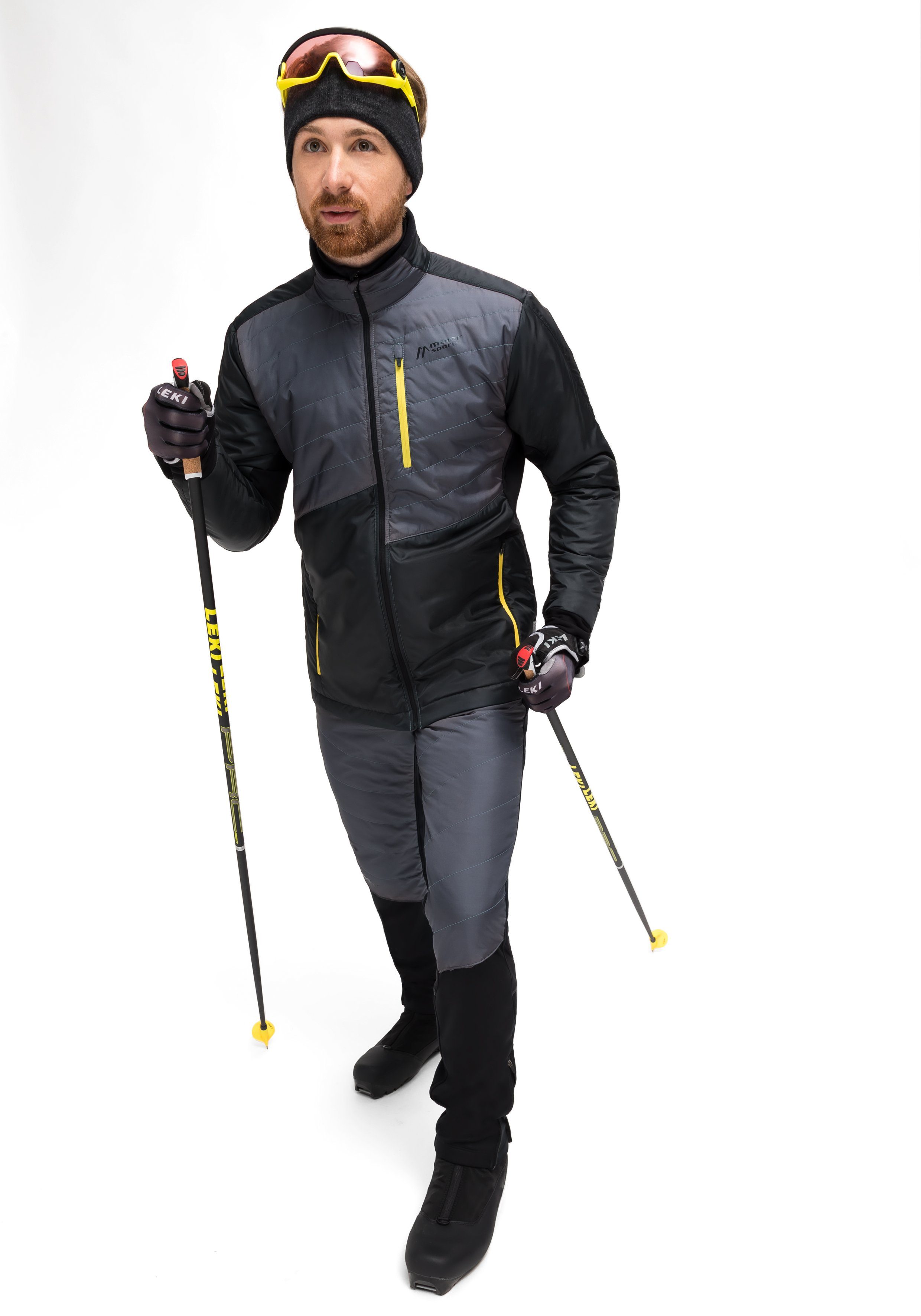 Maier Sports Skijacke Skjoma Wool M Herren Langlaufjacke, wattierte  Outdoorjacke mit 3 geräumige Taschen, Technische Hybridjacke mit partieller  60 g Wollwattierung | Sportjacken