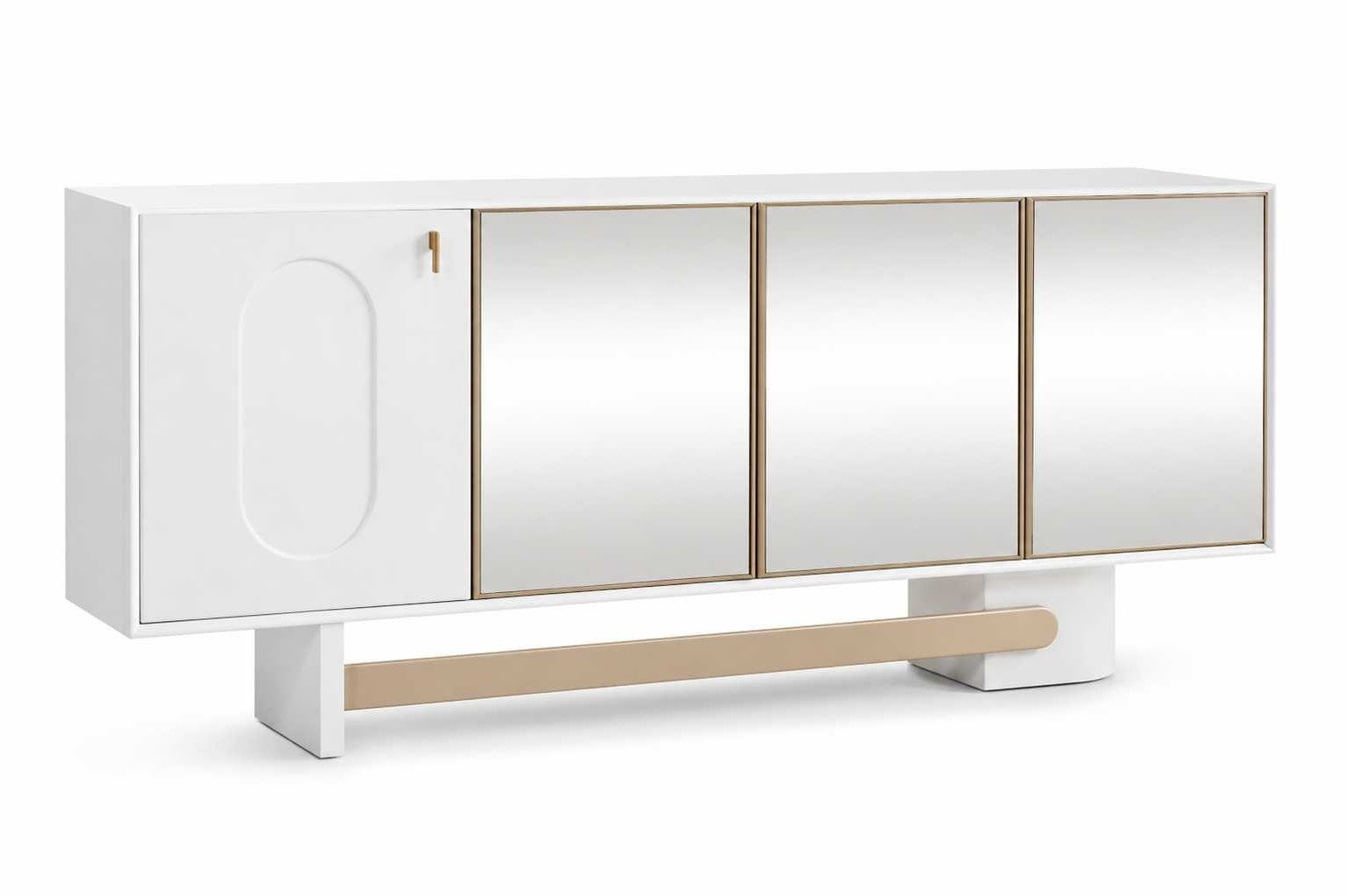 Xlmoebel Sideboard Moderner Buffetschrank in Weiß – Elegantes Esszimmer Sideboard (1 St., Moderner Buffetschrank in Weiß), Made in Europa
