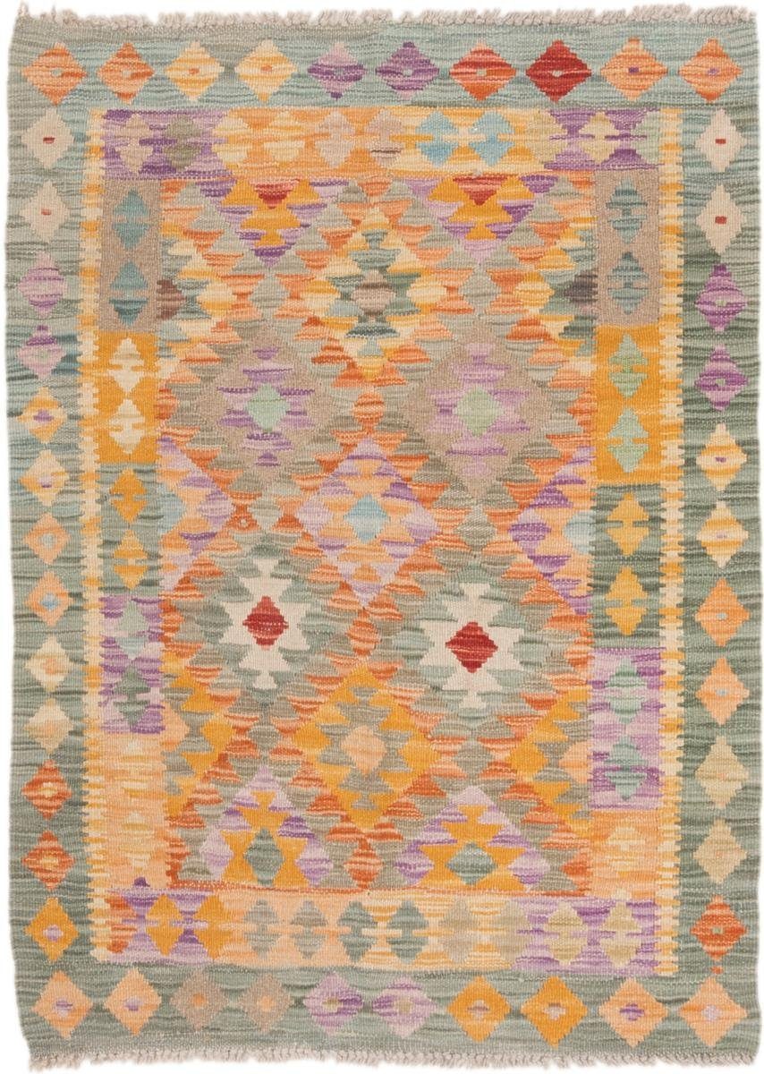 Orientteppich Kelim Afghan 86x116 Handgewebter Orientteppich, Nain Trading, rechteckig, Höhe: 3 mm