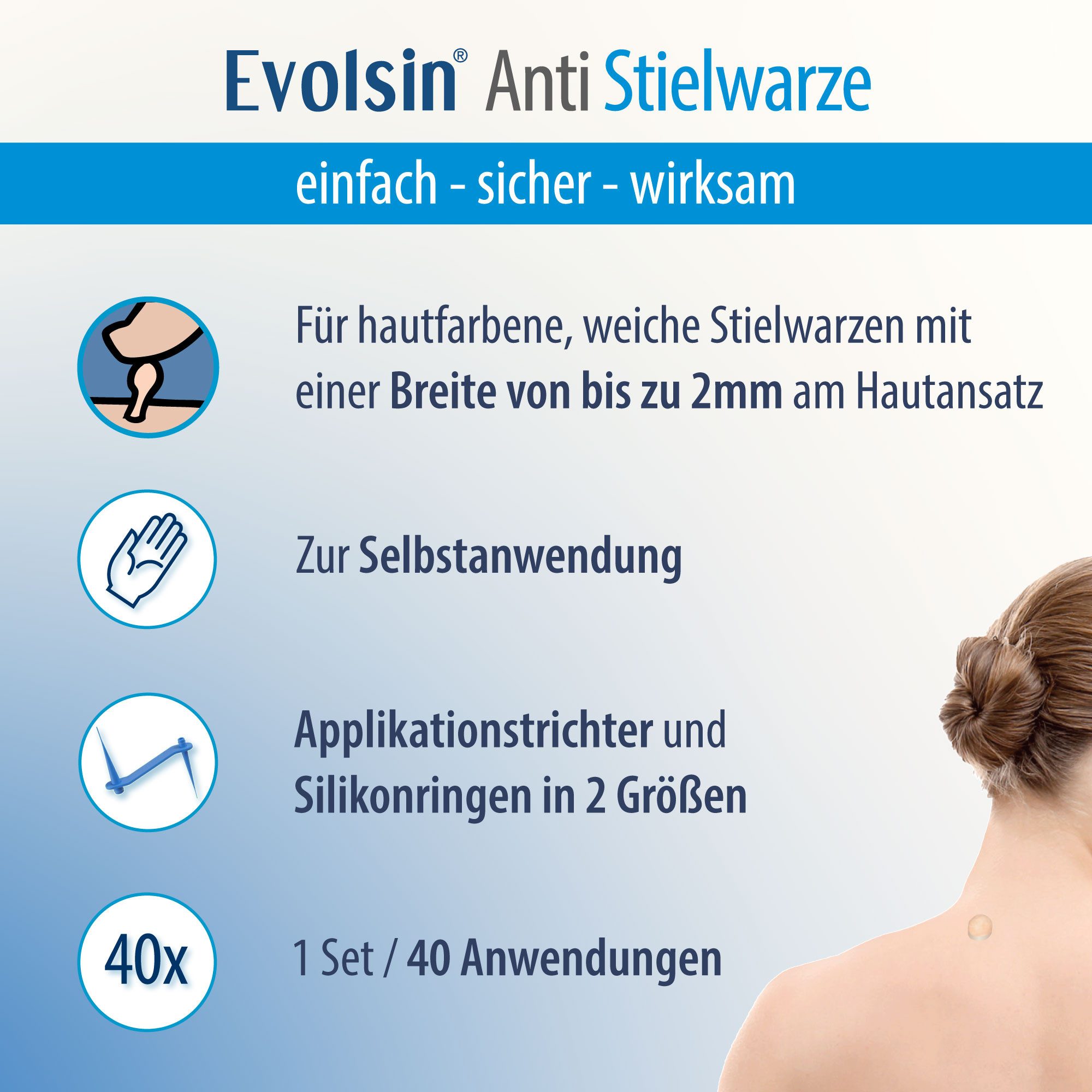 Evolsin Warzen-Behandlungsstift Evolsin – Anti Stielwarze - Effektiv gegen Stielwarzen für zu Hause, 1-tlg.