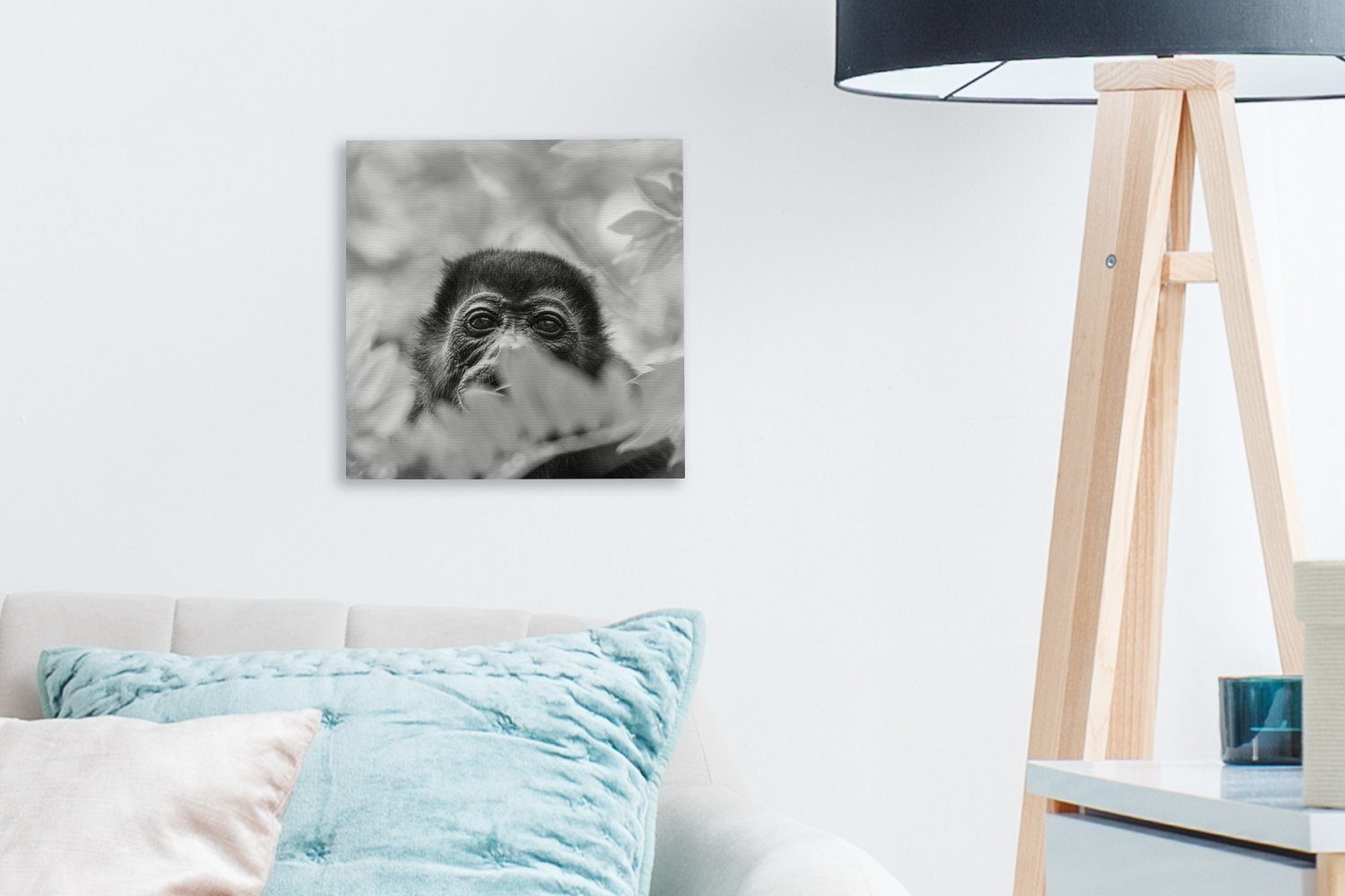 OneMillionCanvasses® Wohnzimmer Bilder eines in Leinwand Porträt Leinwandbild Schlafzimmer Rica in, Costa für von St), Brüllaffen (1 der Landschaft