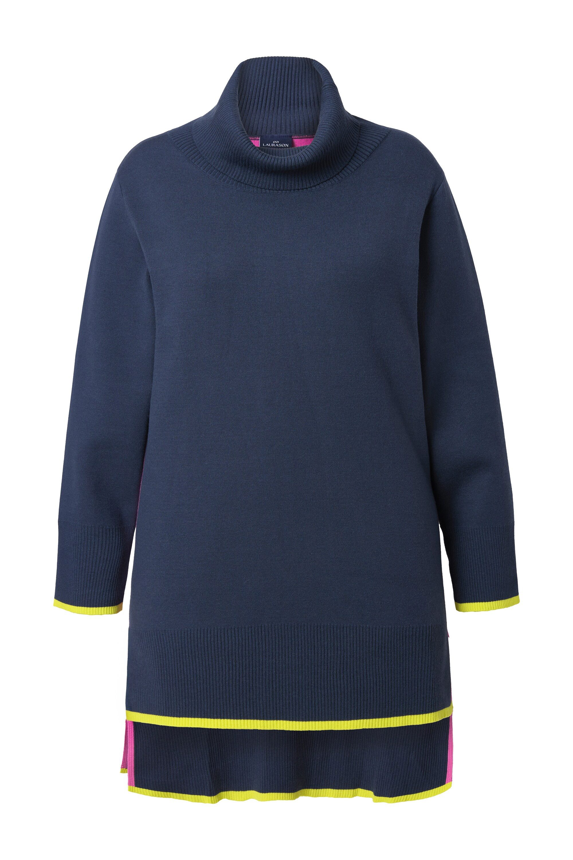 Laurasøn Strickpullover Longstrickpullover Langarm Rollkragen günstig online kaufen