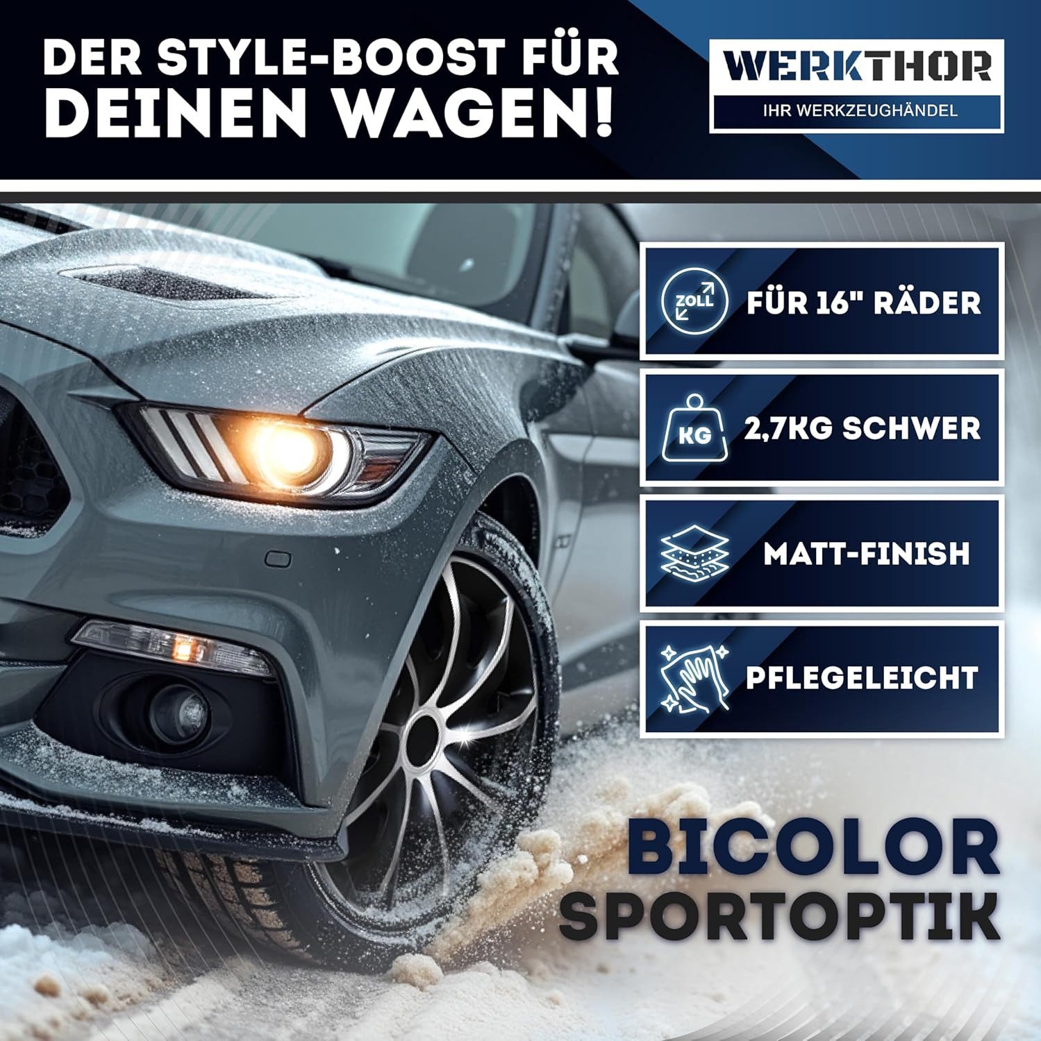 Werkthor Radkappen WERKTHOR Premium Radkappen 13-16 Zoll