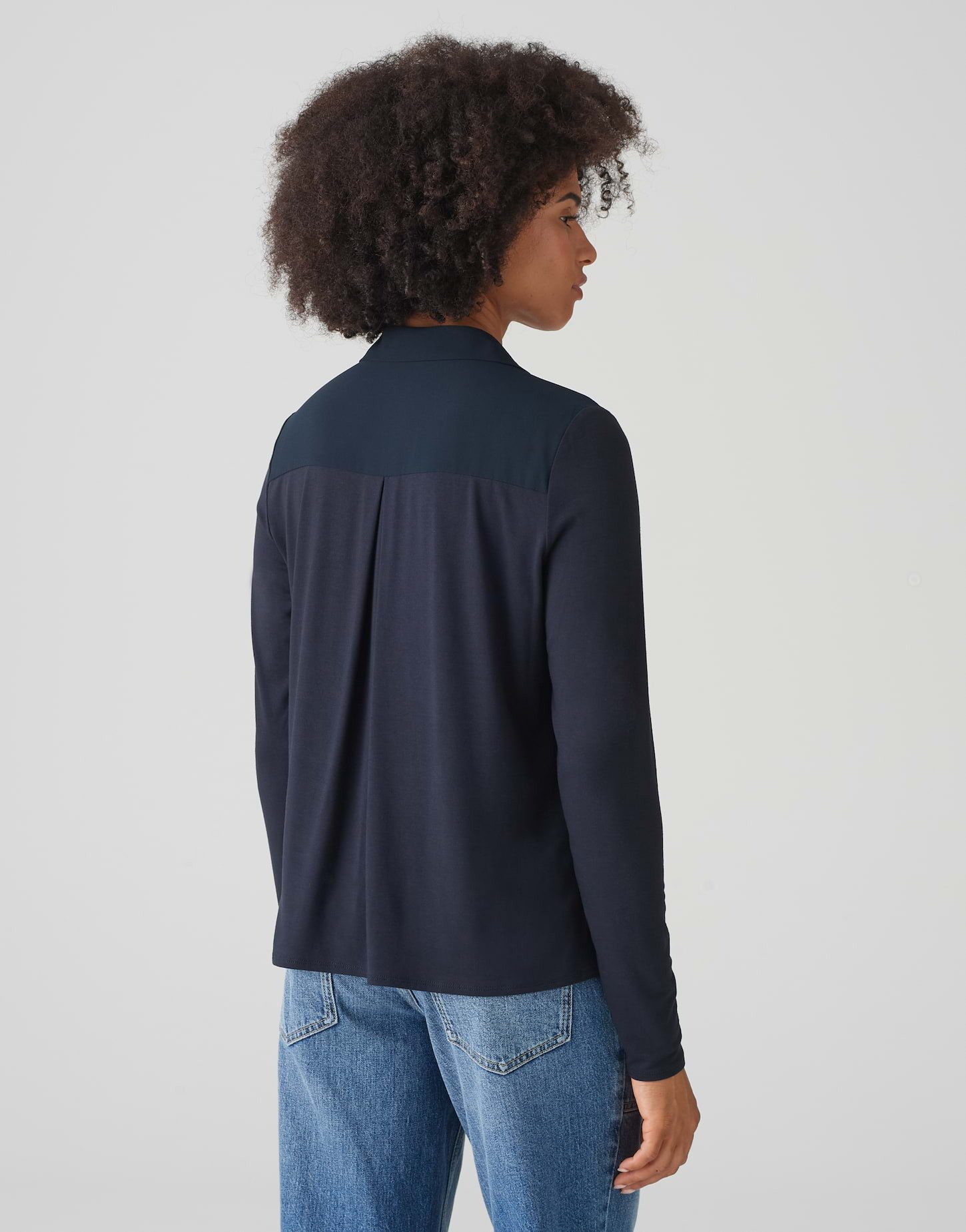 OPUS Shirtbluse Shirtbluse FRERA Regular aus Material Mix