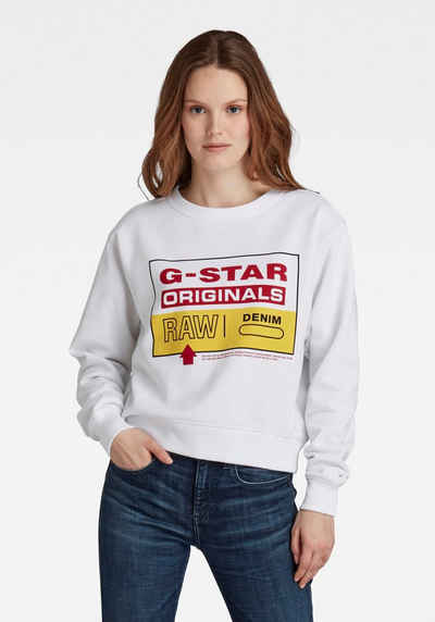 G-Star RAW Sweatshirt »Sweatshirt Graphic« mit G-Star Originals RAW Grafik auf der Brust