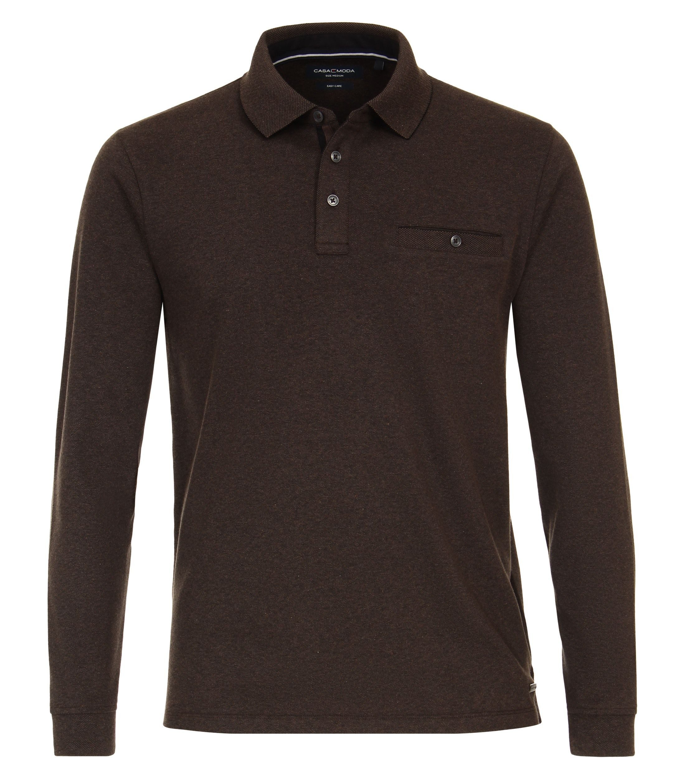 Langarm-Poloshirt CASAMODA Polo-Shirt Langarm uni