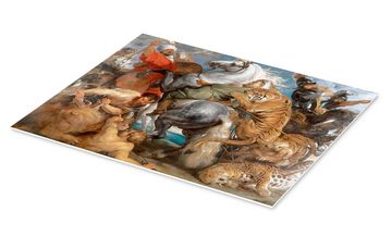 Posterlounge Forex-Bild Peter Paul Rubens, Die Tigerjagd, Malerei