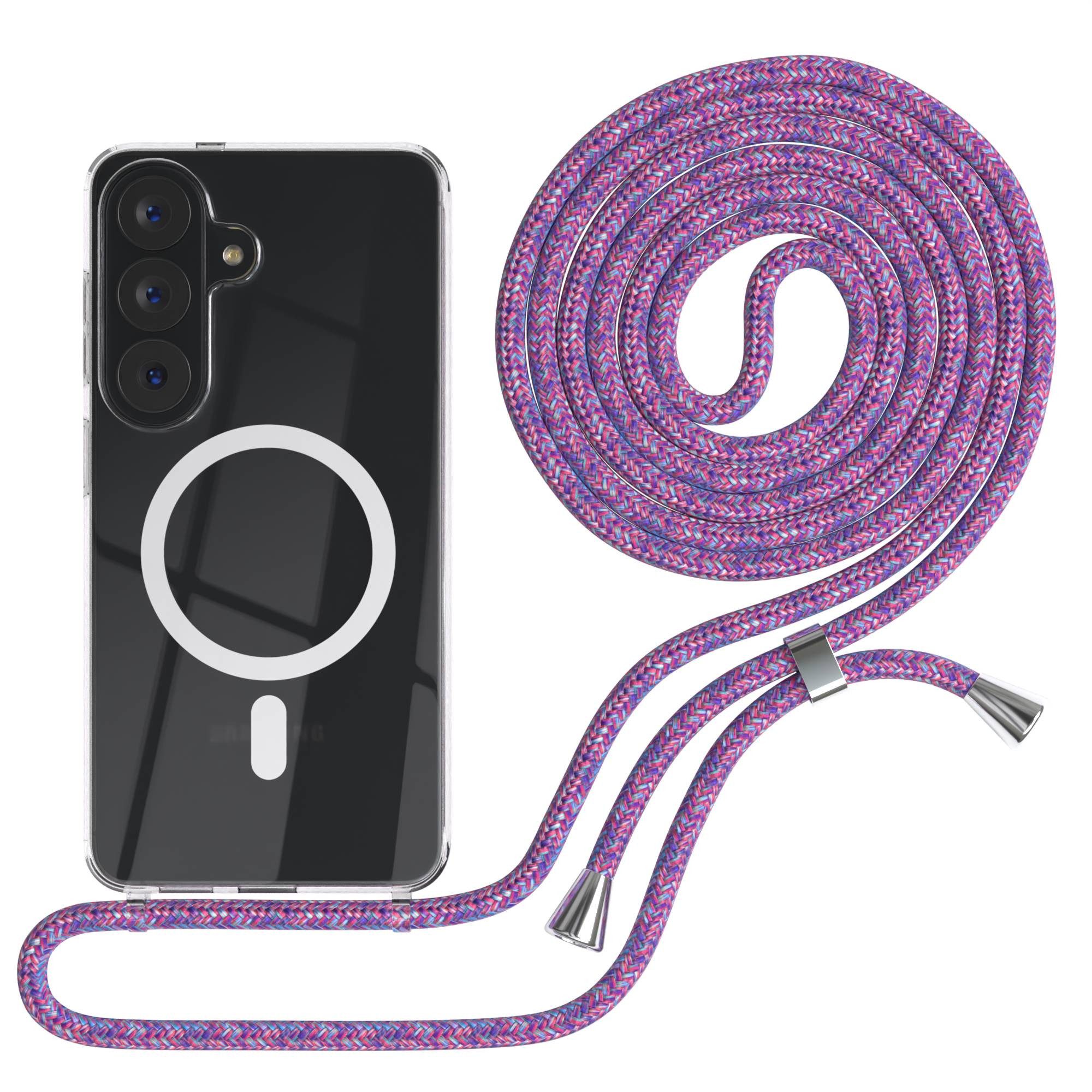 EAZY CASE Handykette mit Magsafe Hülle für Samsung Galaxy S26 6,3 Zoll, Magsafehülle Kette zum Umhängen mit Umhängeband mit Riemen Unicorn