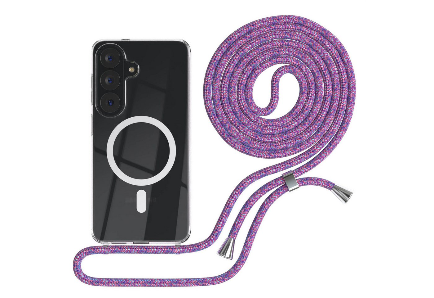 EAZY CASE Handykette mit Magsafe Hülle für Samsung Galaxy S26 6,3 Zoll, Magsafehülle Kette zum Umhängen mit Umhängeband mit Riemen Unicorn
