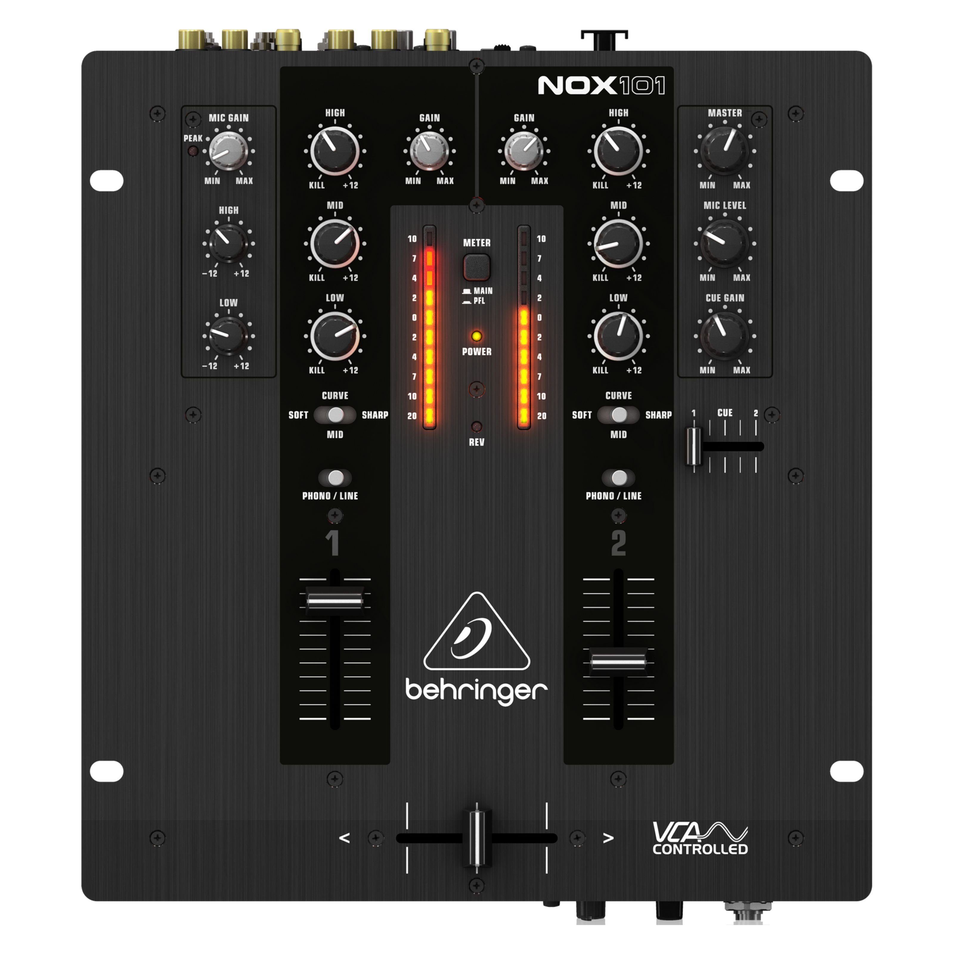 Behringer Mischpult, (NOX101, DJ-Mixer, 2 Kanal DJ-Mixer), NOX101 - DJ Mixer