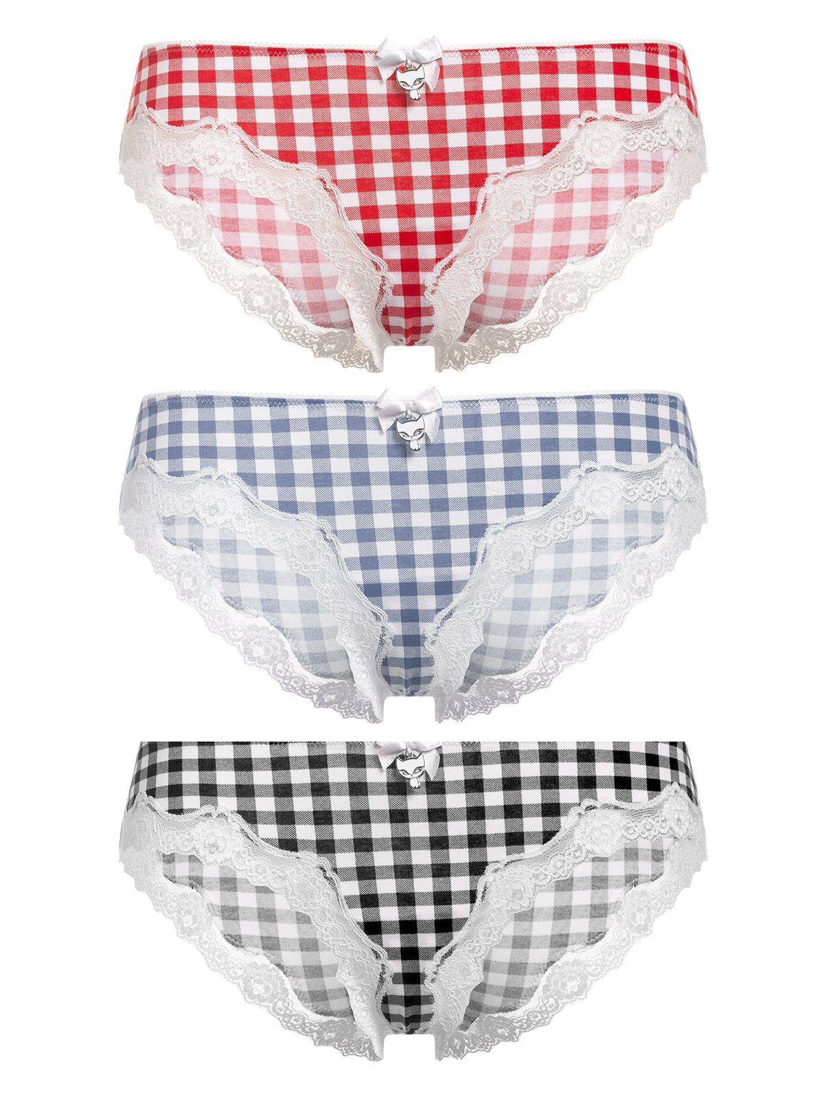 Panty Plaid 3er Set