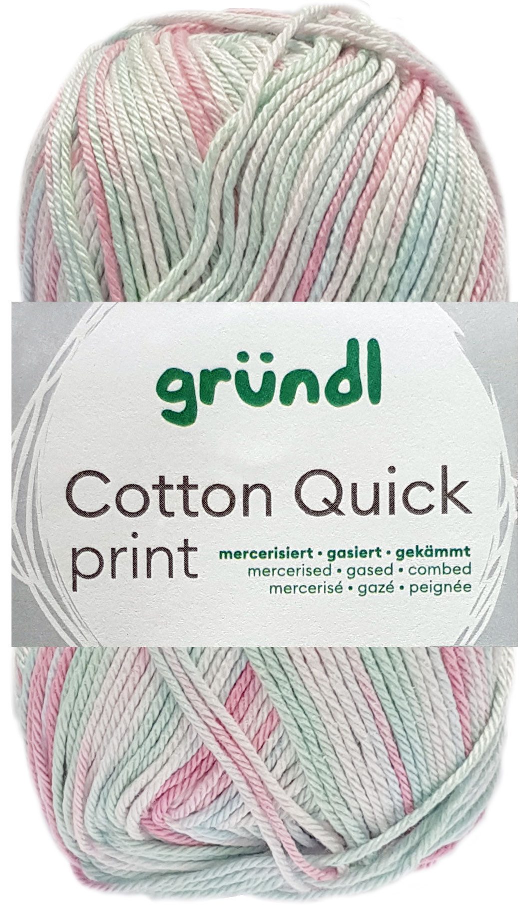 Gründl 50 Gramm Gründl Wolle Cotton Quick Print Strickgarn Farbauswahl Bastelgarn