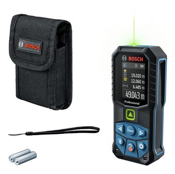 BOSCH Entfernungsmesser GLM 50-27 CG, Laser mit Schutztasche & 2 x 1,5 V LR6-Batterie (AA)