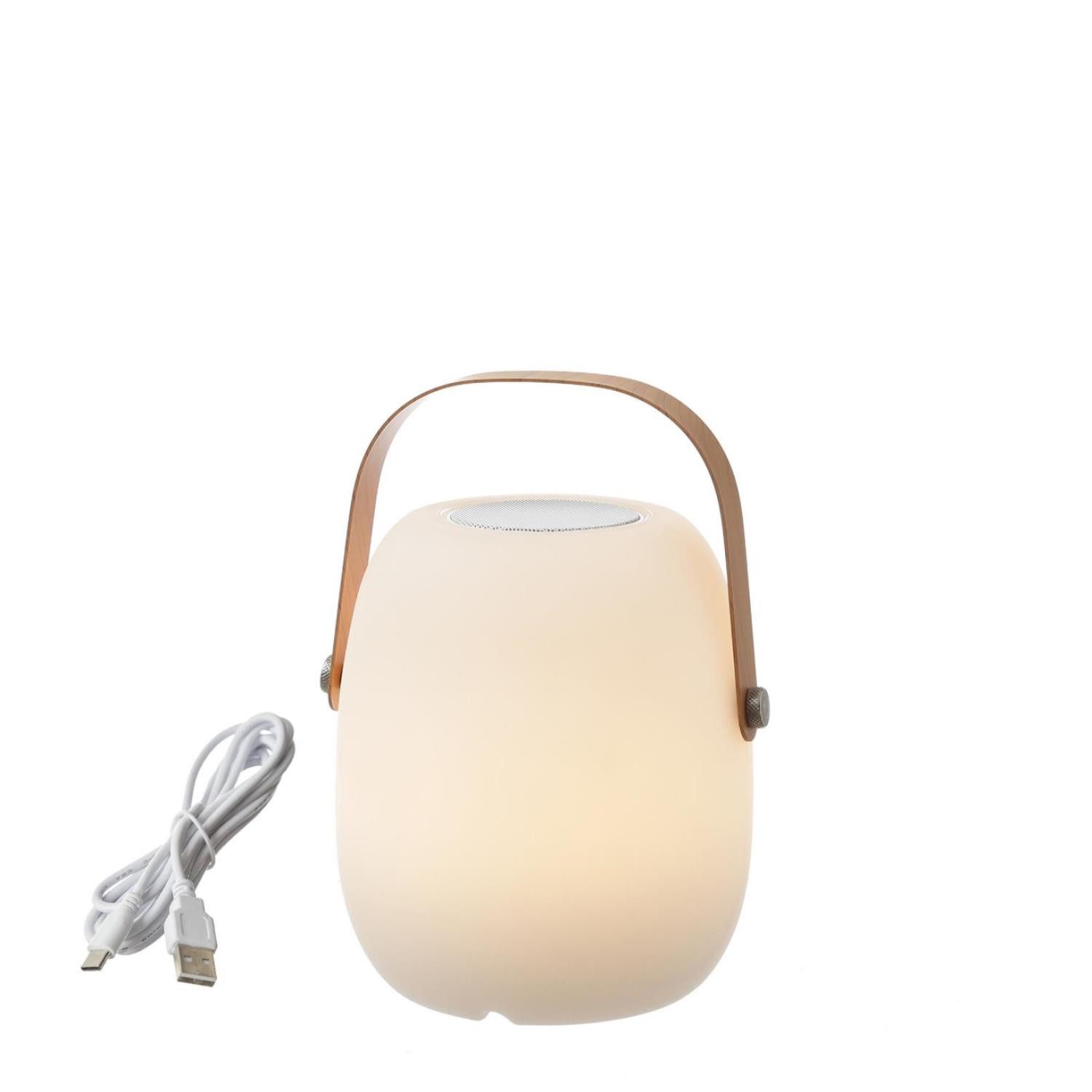 MARELIDA LED Außen-Tischleuchte LED Lautsprecher Terrassenleuchte günstig online kaufen