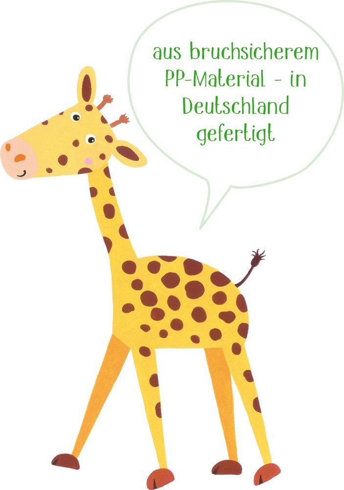 COPPENRATH DIE SPIEGELBURG Kinderbecher Becher Giraffe - Freche Rasselbande, 1-tlg., Polypropylen, empfohlen ab 6 Monate