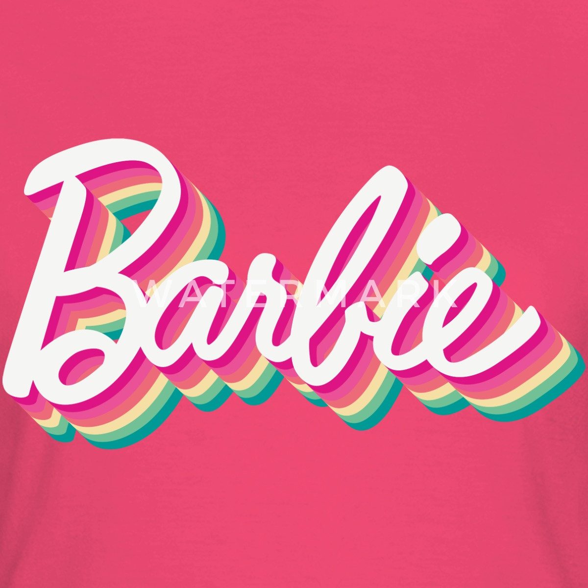 Spreadshirt T-Shirt Barbie Buntes Logo Frauen T-Shirt (1-tlg) günstig online kaufen