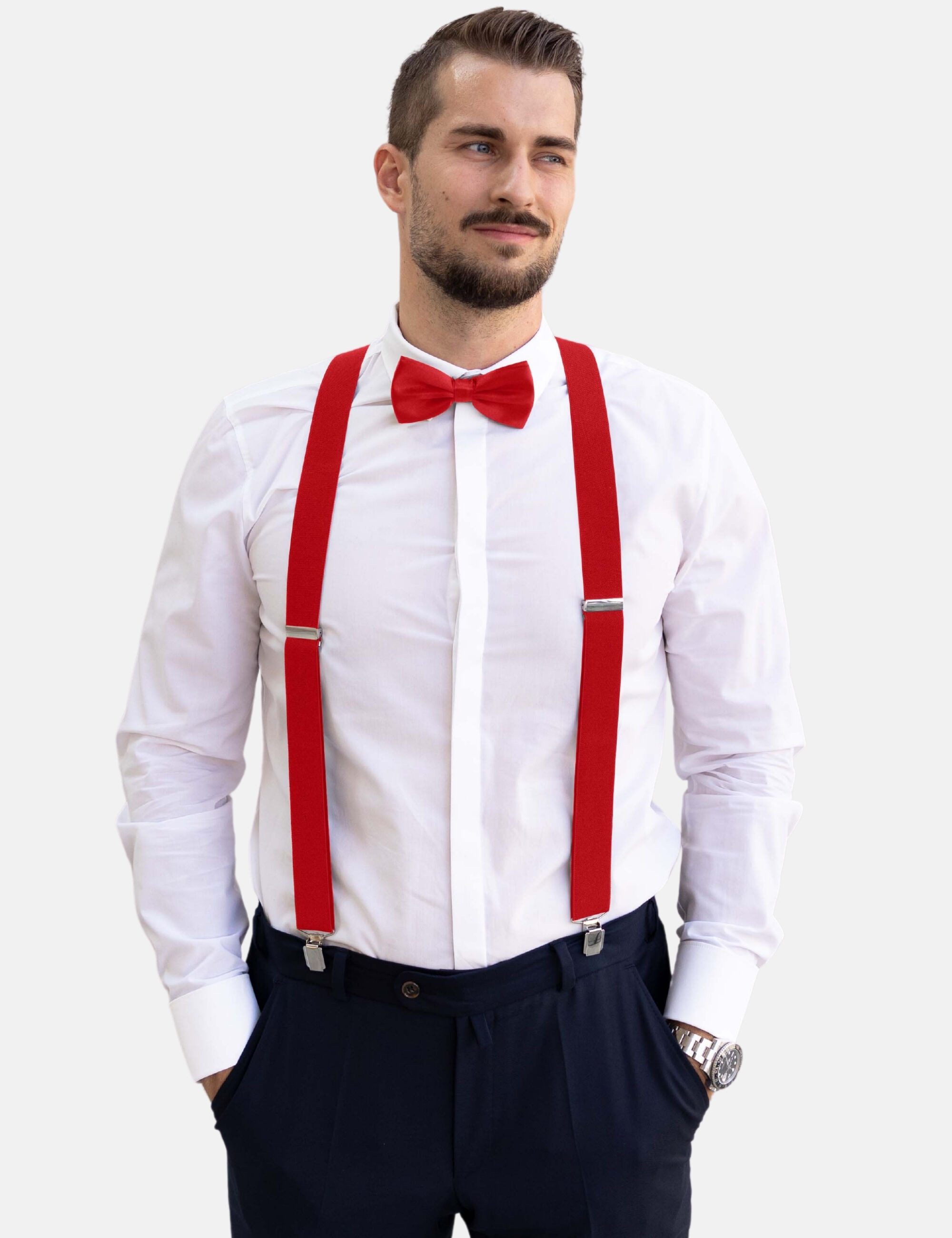 Massi Morino Hosenträger (2-St) mit Fliege günstig online kaufen