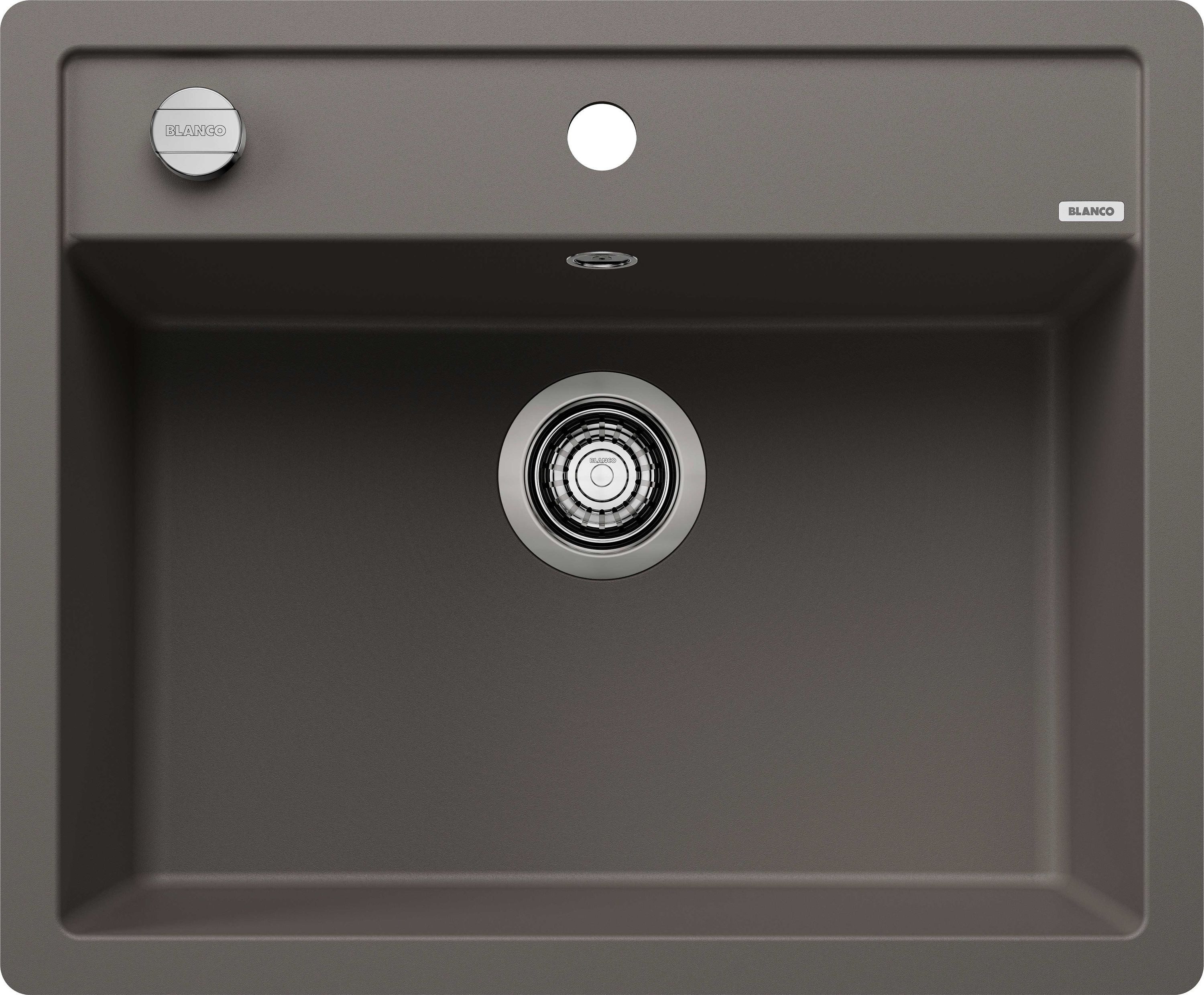 Einbauspüle DALAGO 6-F Einbauspüle SILGRANIT vulkangrau ab 60 cm Excenter