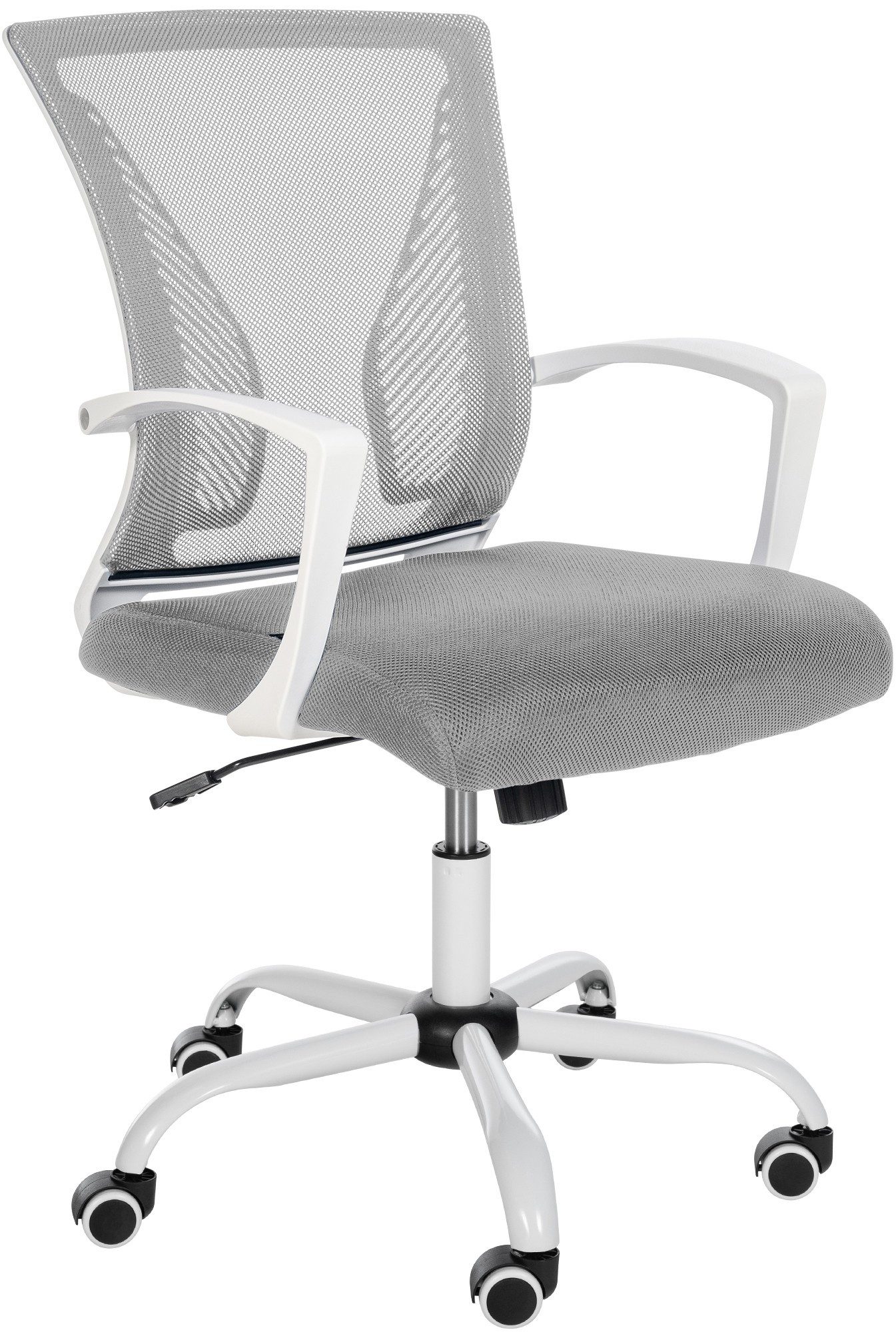 furnicato Bürostuhl Tracy 94-104 x 59 x 56,5 cm hellgrau (1 St)
