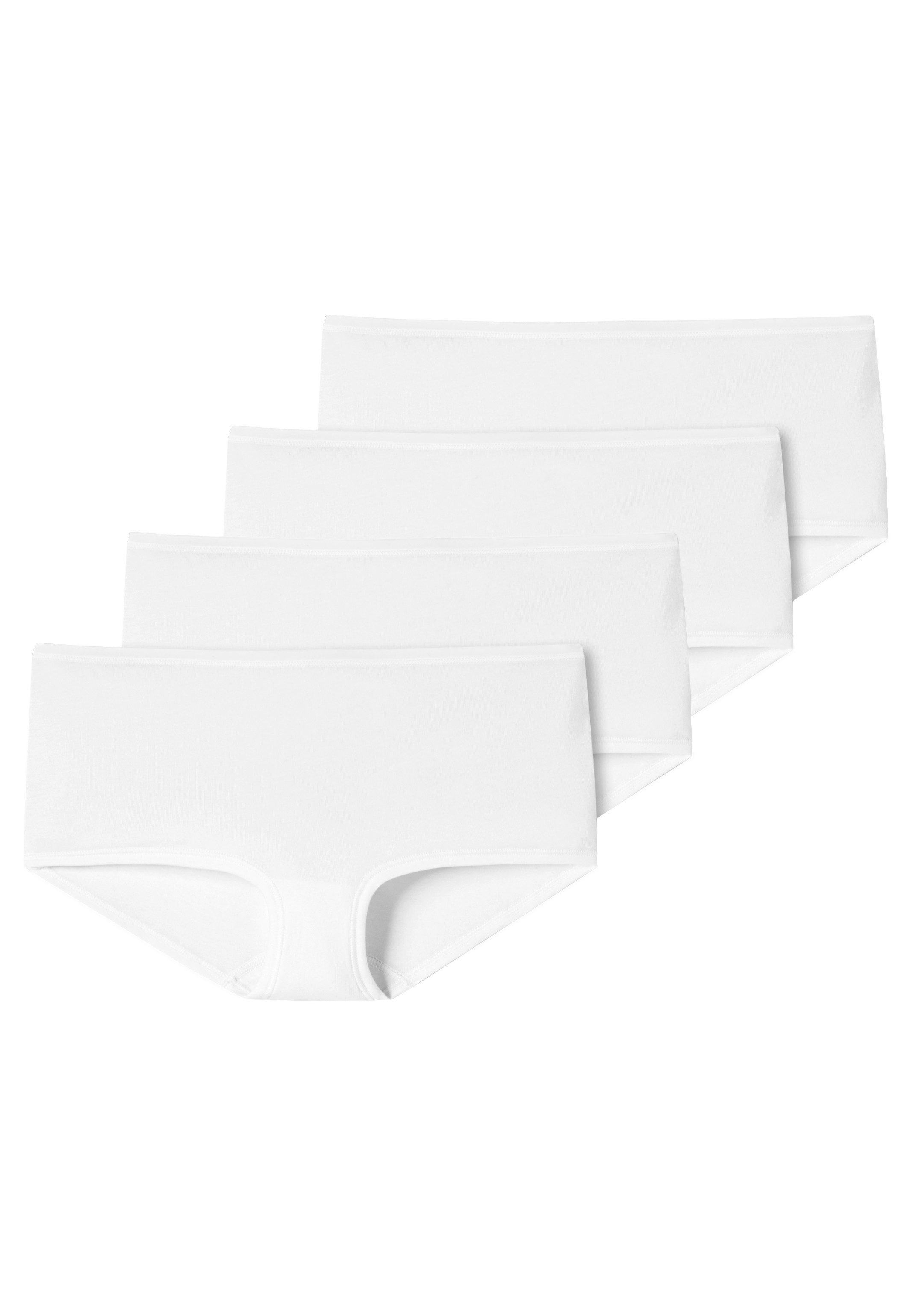 Schiesser Panty 4er Pack 95/5 Organic Cotton (Spar-Set, 4-St) Short Slip - Baumwolle - Besonders flache Nähte und supersofter Bund 