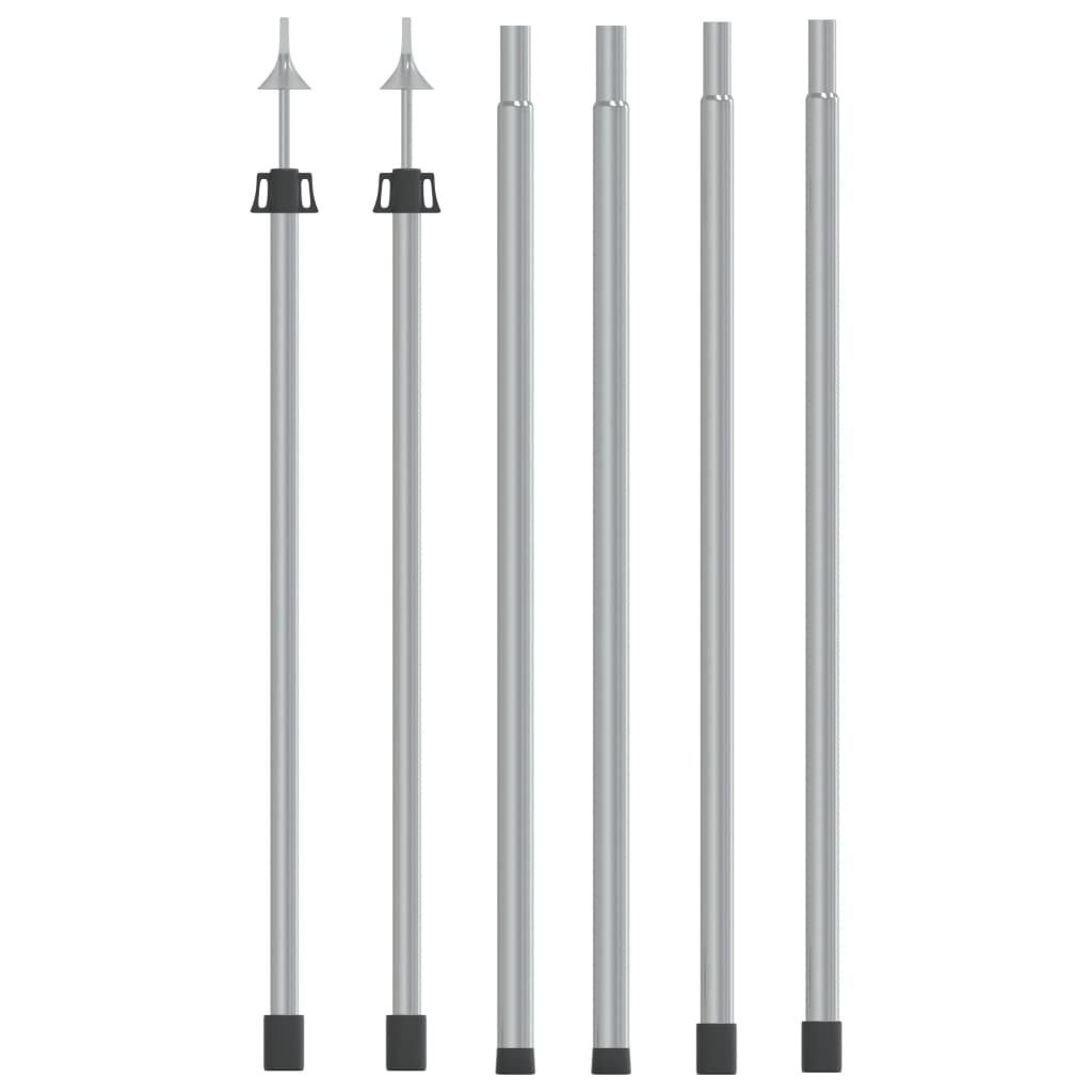 vidaXL Zeltstange Teleskop-Tarpstangen 102-260 cm 2 Stk. Aluminium, (2-St)
