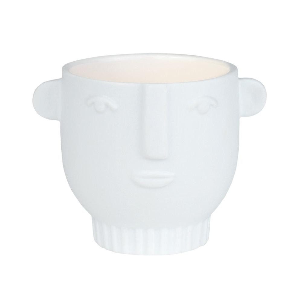 Räder Blumentopf Design Übertopf Teelichthalter Kleine Lichtgestalt Juri Weiß (8,5cm)