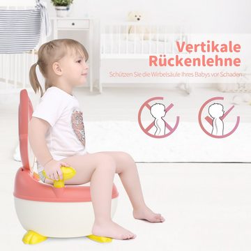 besrey Töpfchen Töpfchen für Kinder, Babytopf WC/Klo Kindertoilette mit Griffe, Toilettentrainer für Jungen und Mädchen mit Anti-Rutsch-Funktion, 1-5 Jahren, 3 in 1 Töpfchen für Kinder