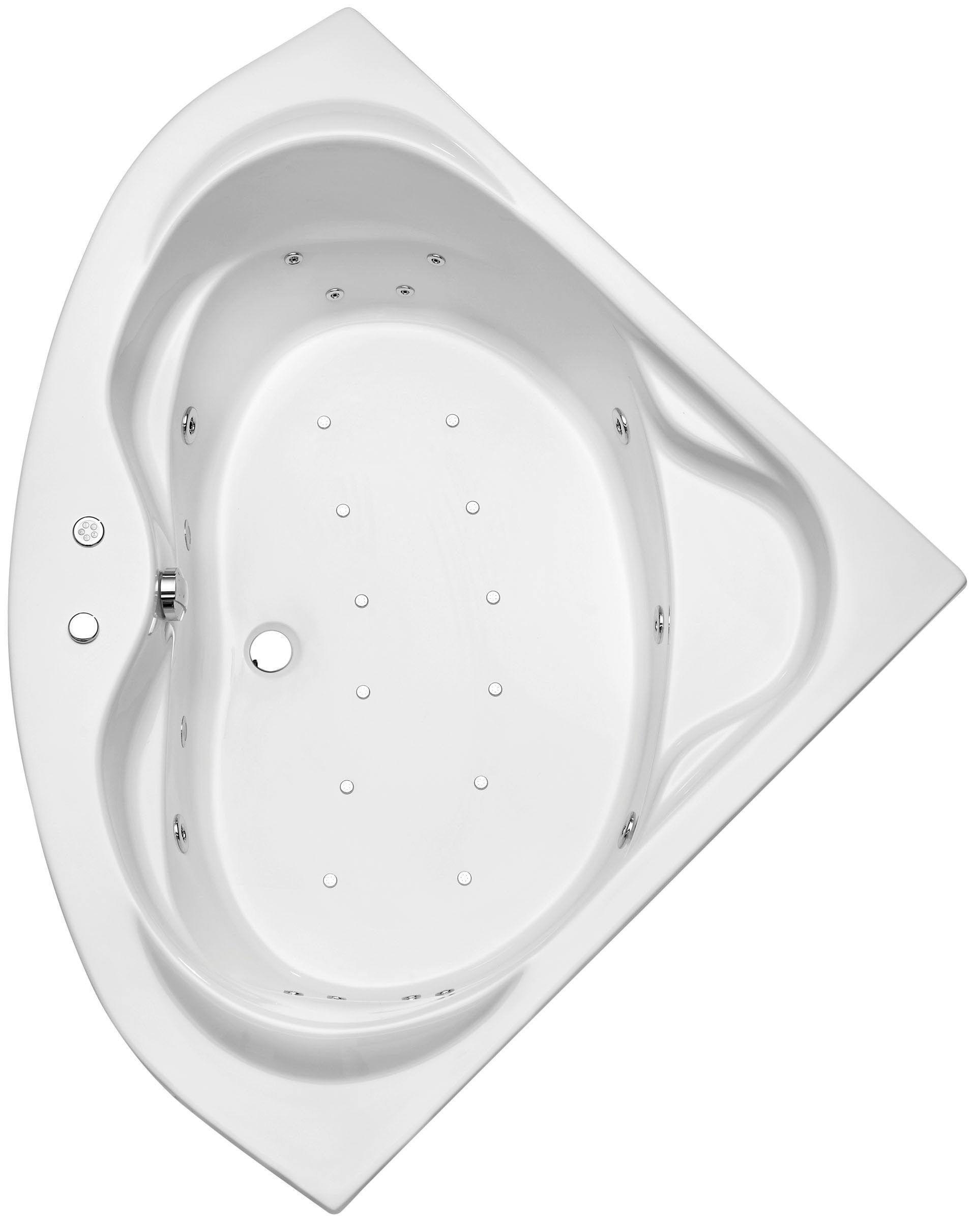 OTTOFOND Whirlpool-Badewanne Madras, (Set), 145 cm